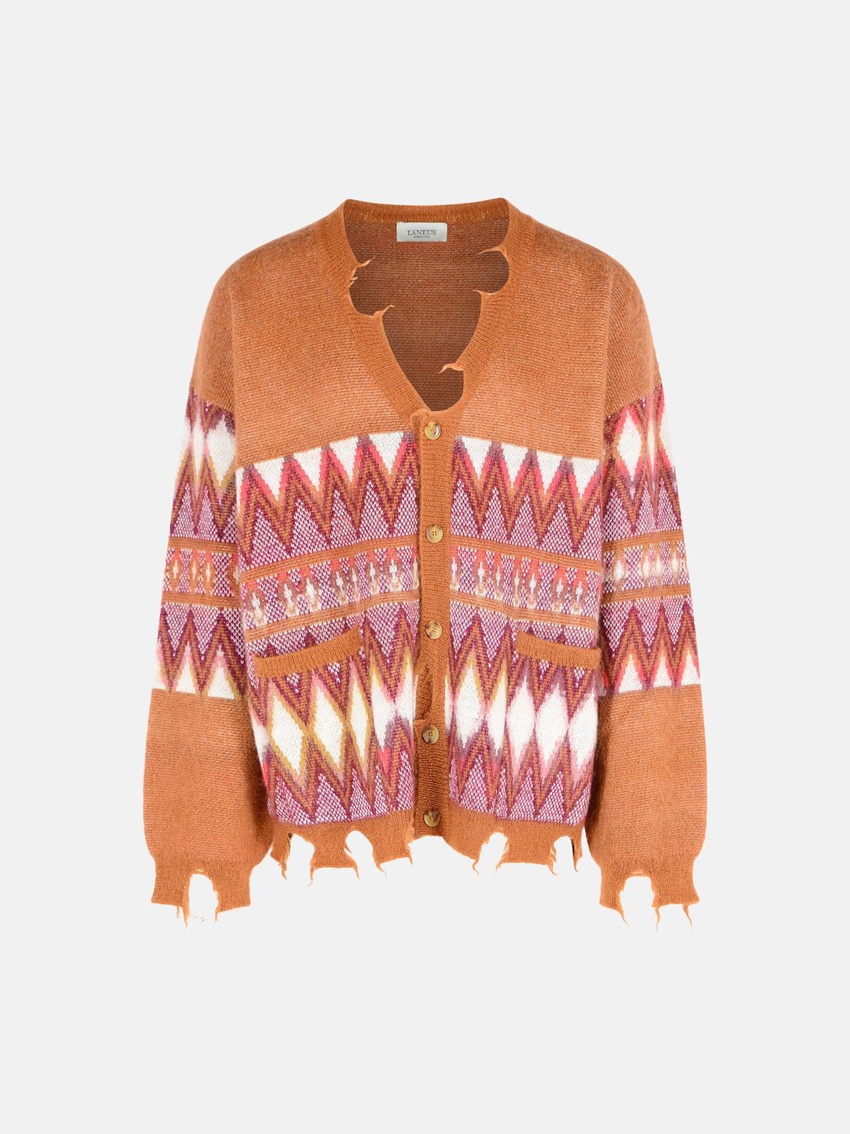 LANE Multi Wool Blend Cardigan