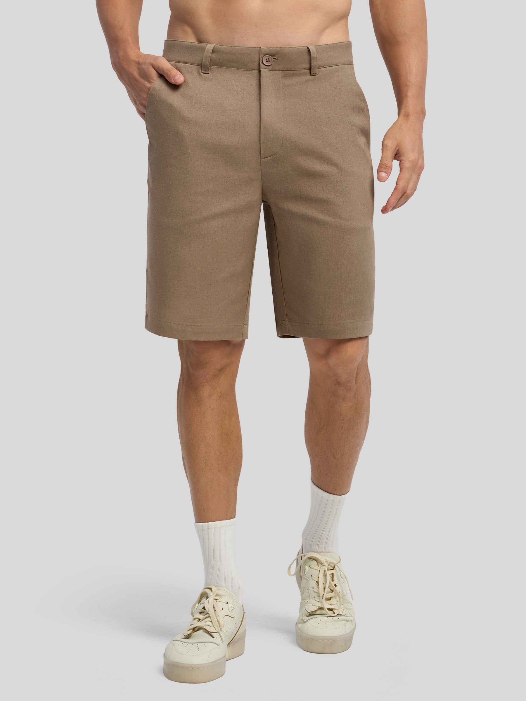 Men’s Linen Shorts Inch Flat Front Men’s Linen Shorts Inch Flat Front