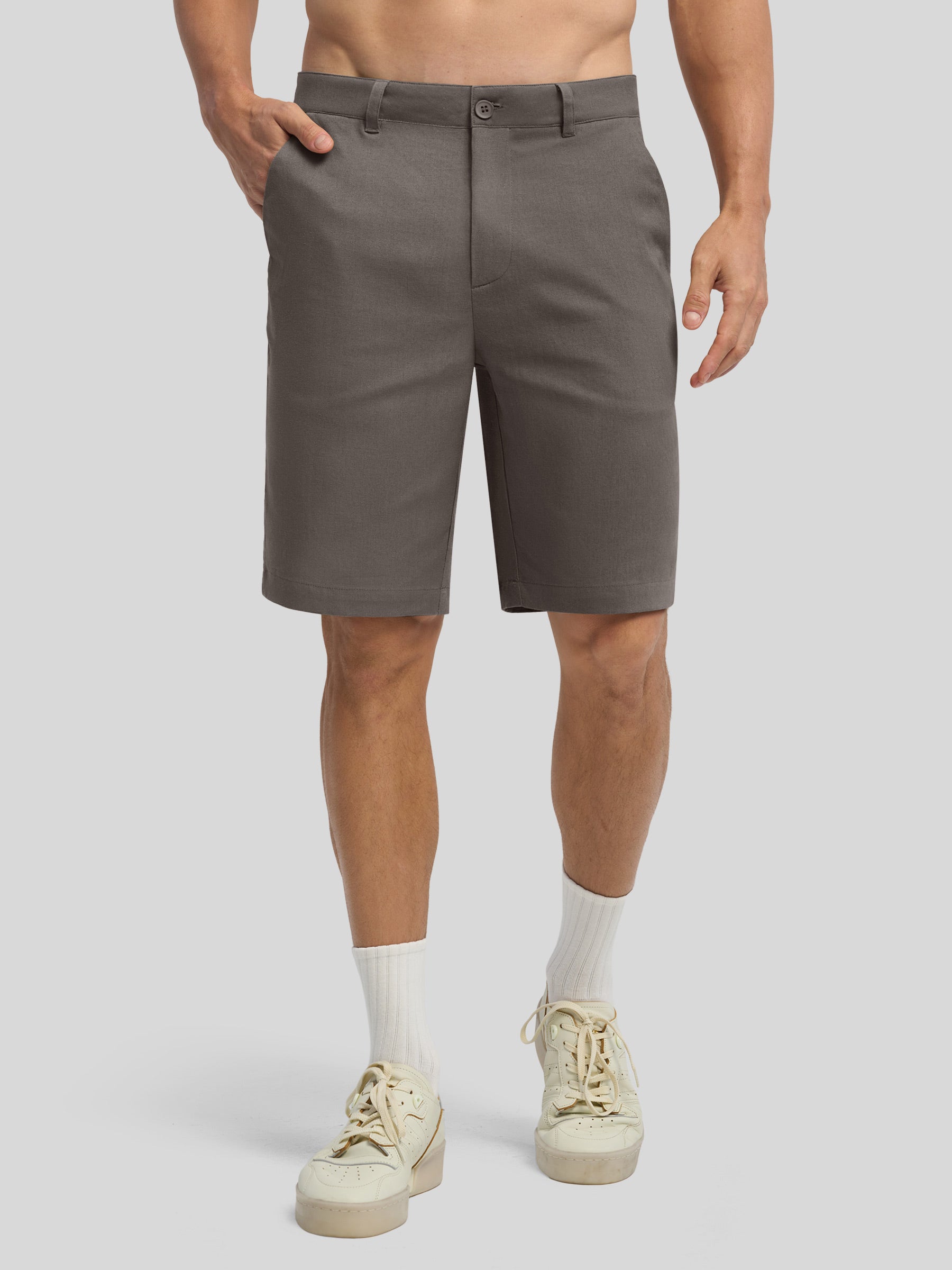 Men’s Linen Shorts Inch Flat Front Men’s Linen Shorts Inch Flat Front