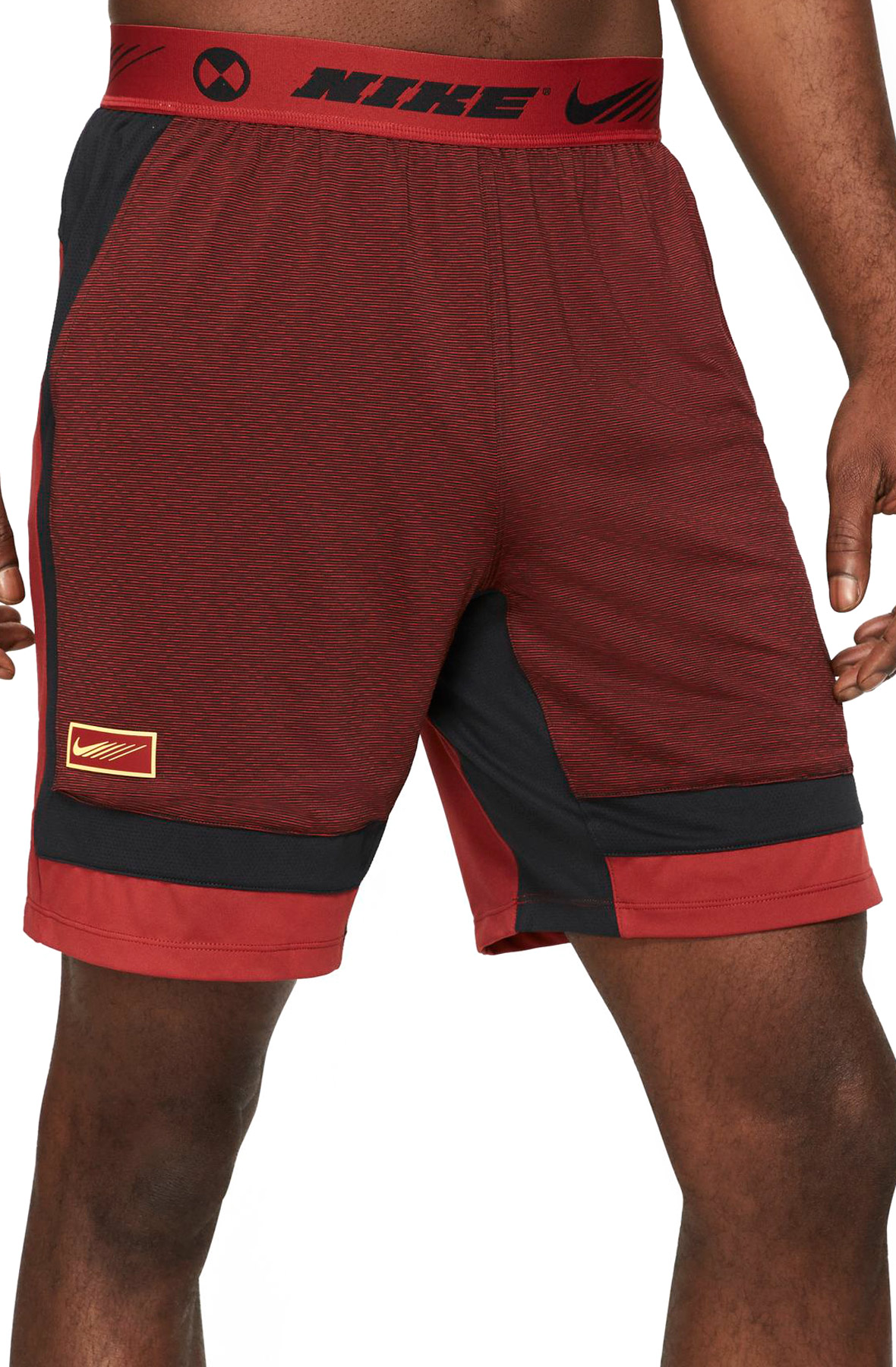 Men Sport Clash Training Shorts Dark CayenneCitron Pulse Shorts S Dark CayenneCitron Pulse
