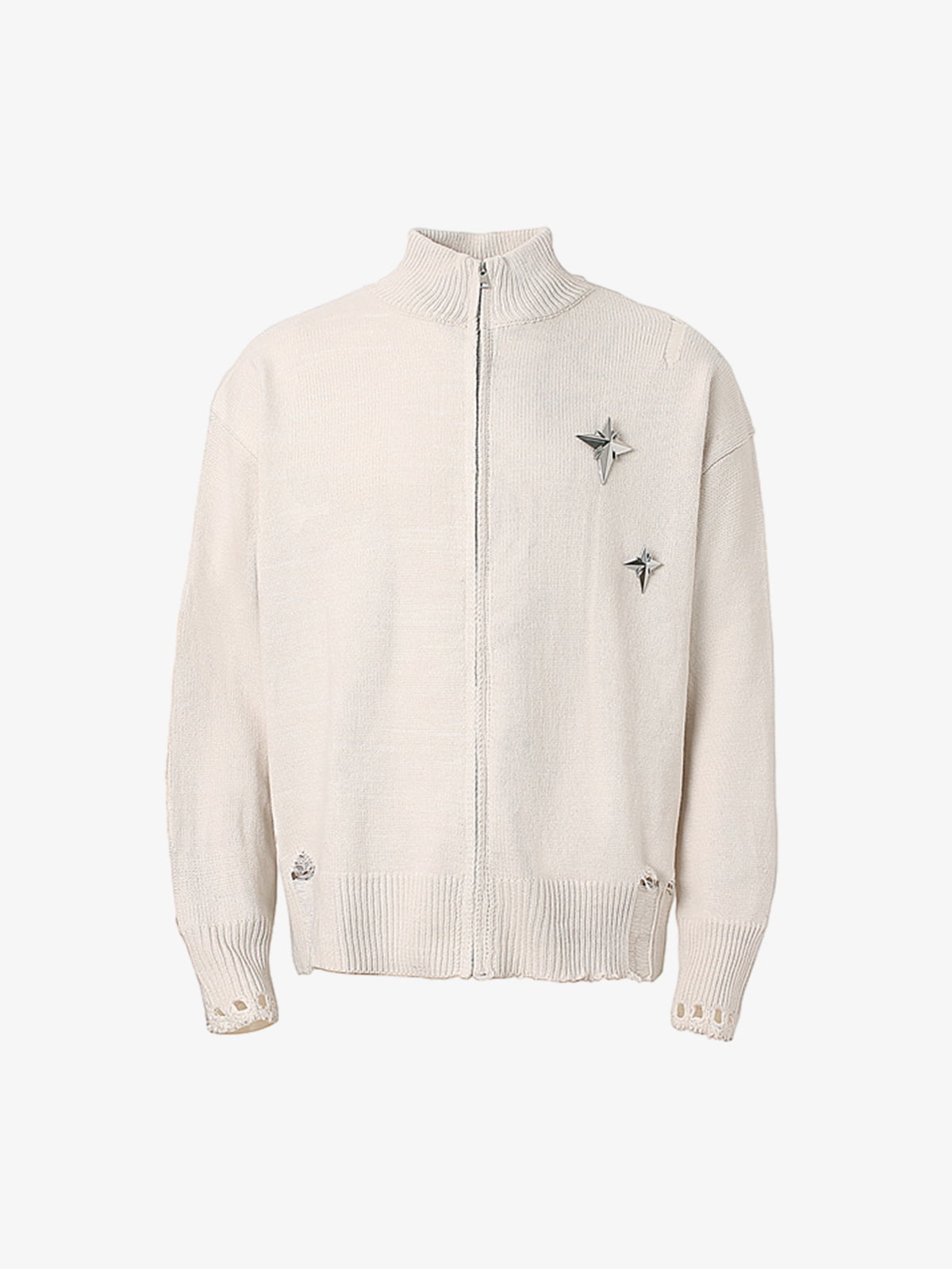 Heavy Cut Turtleneck Cardigan Zipper Sweater Heavy Cut Turtleneck Cardigan Zipper Sweater