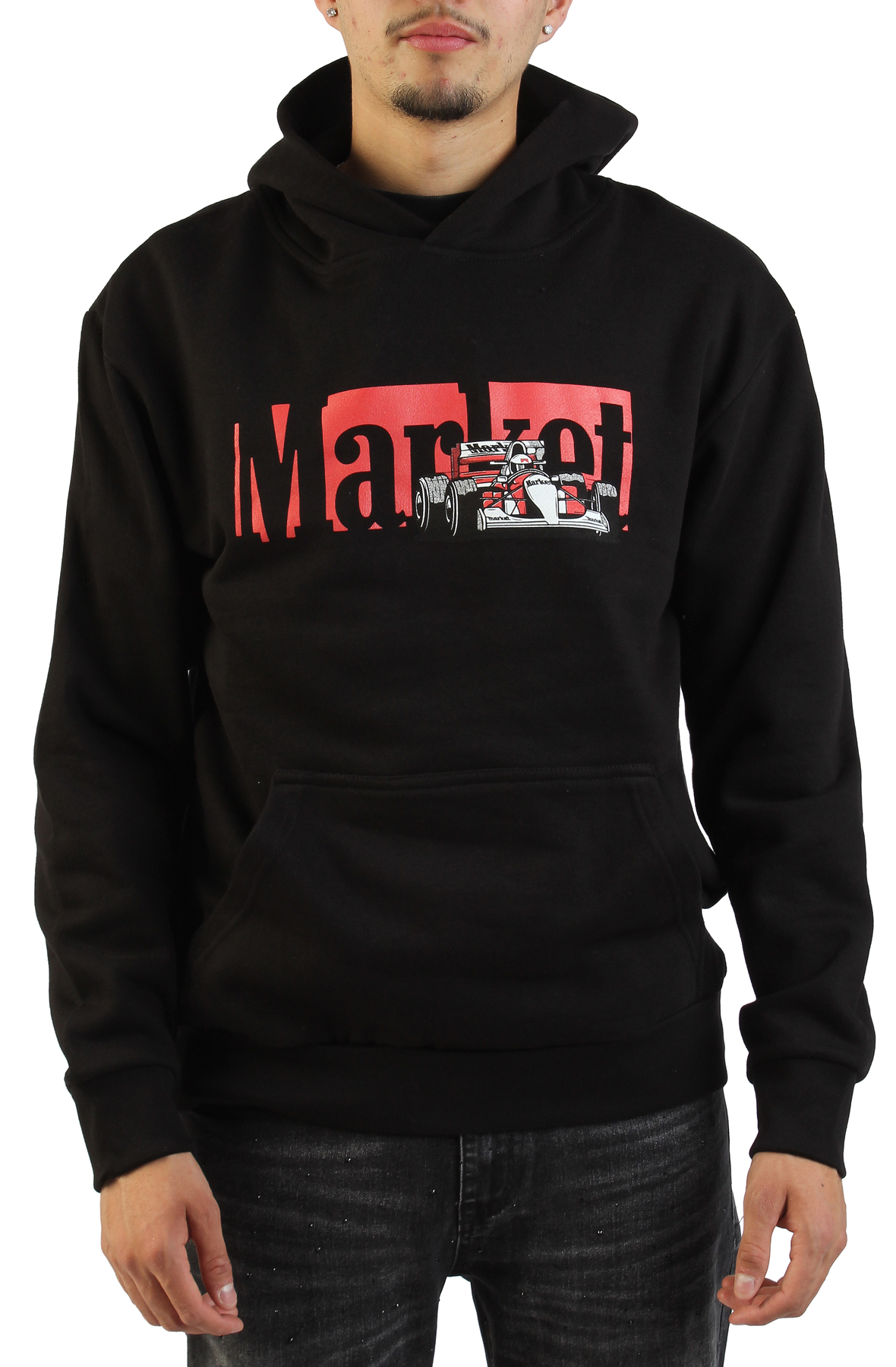 Men Have A Nice Race Hoodie Black Hoodies M Black