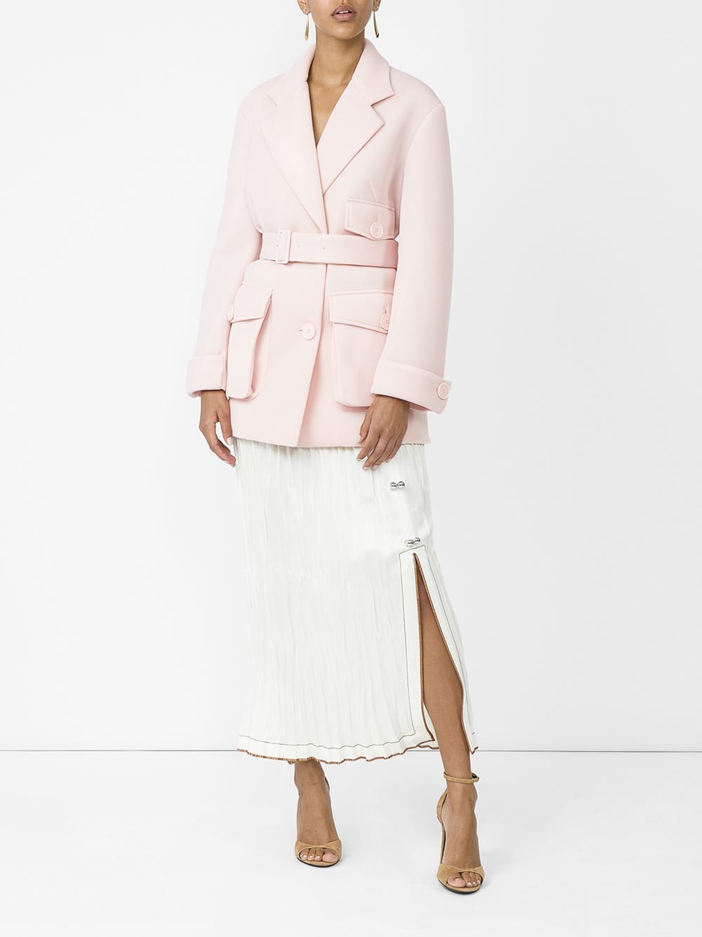 Scuba Belted Trench Coat Scuba Belted Trench Coat