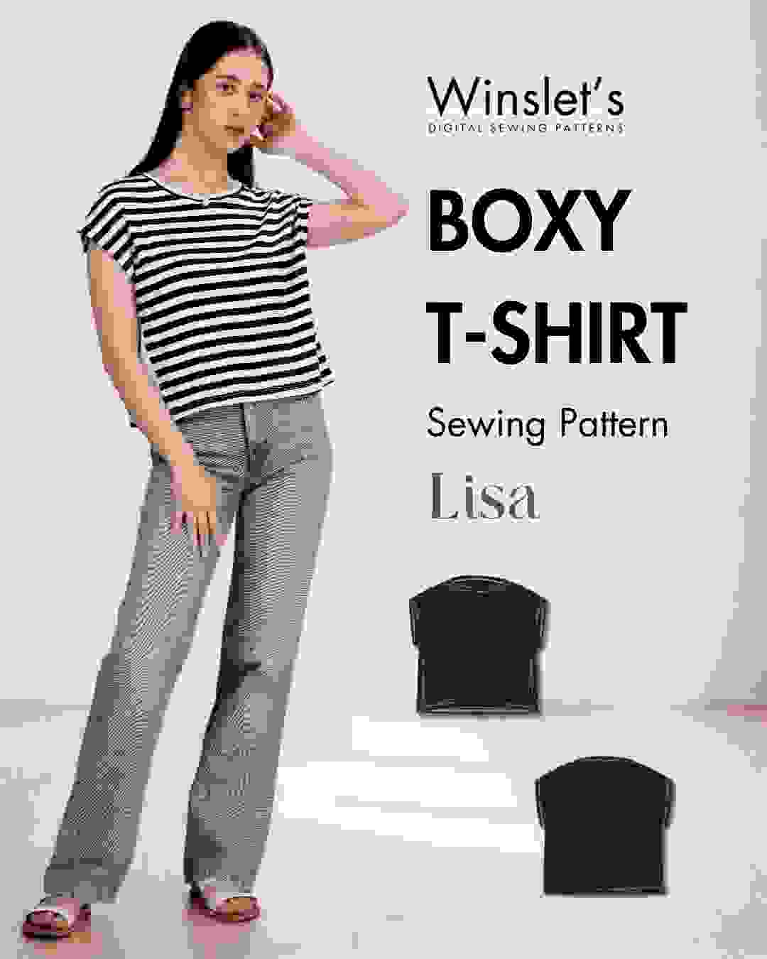 Boxy shirt Sewing Pattern ‘Lisa’
