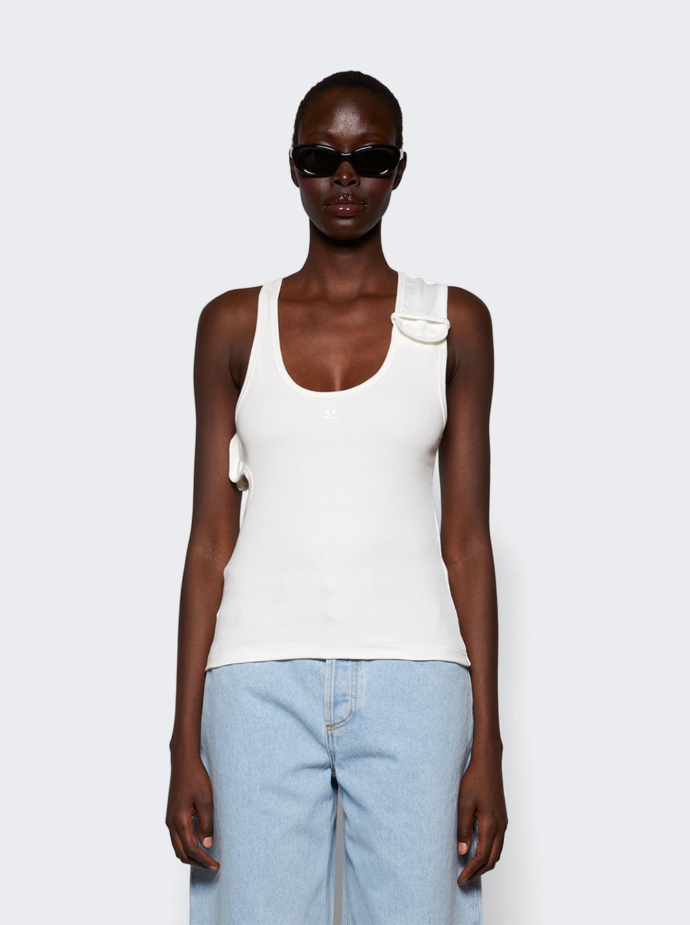 Double Buckle ‘s Rib Tank Top Heritage White Double Buckle ‘s Rib Tank Top Heritage White