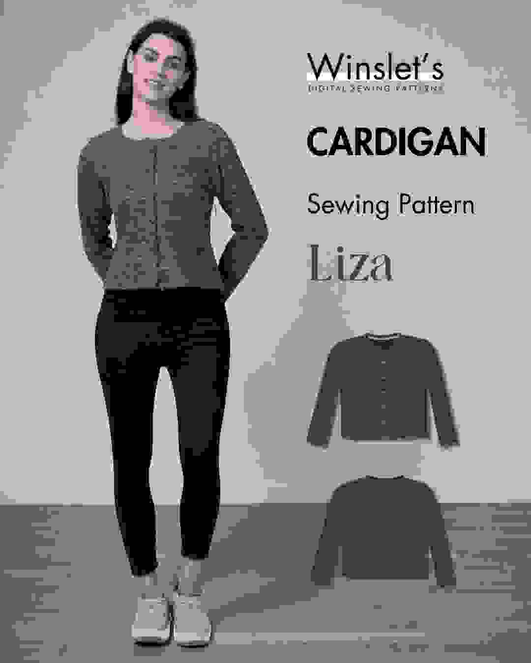 Cardigan Sewing Pattern ‘Liza’ Cardigan Sewing Pattern ‘Liza’