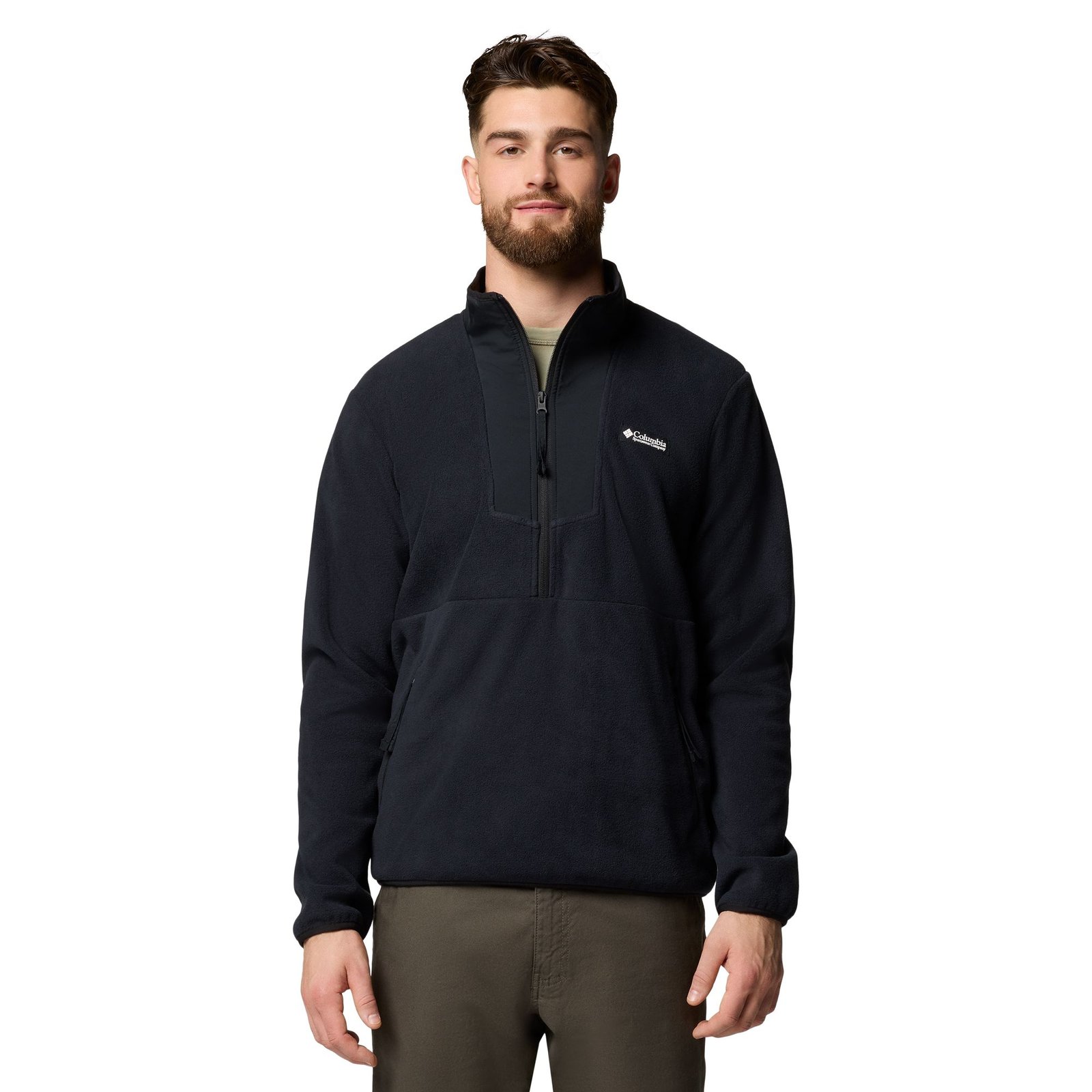 Columbia Men’s Sequoia Grove Half-Zip Fleece Black Jackets X Columbia Men’s Sequoia Grove Half-Zip Fleece Black Jackets X