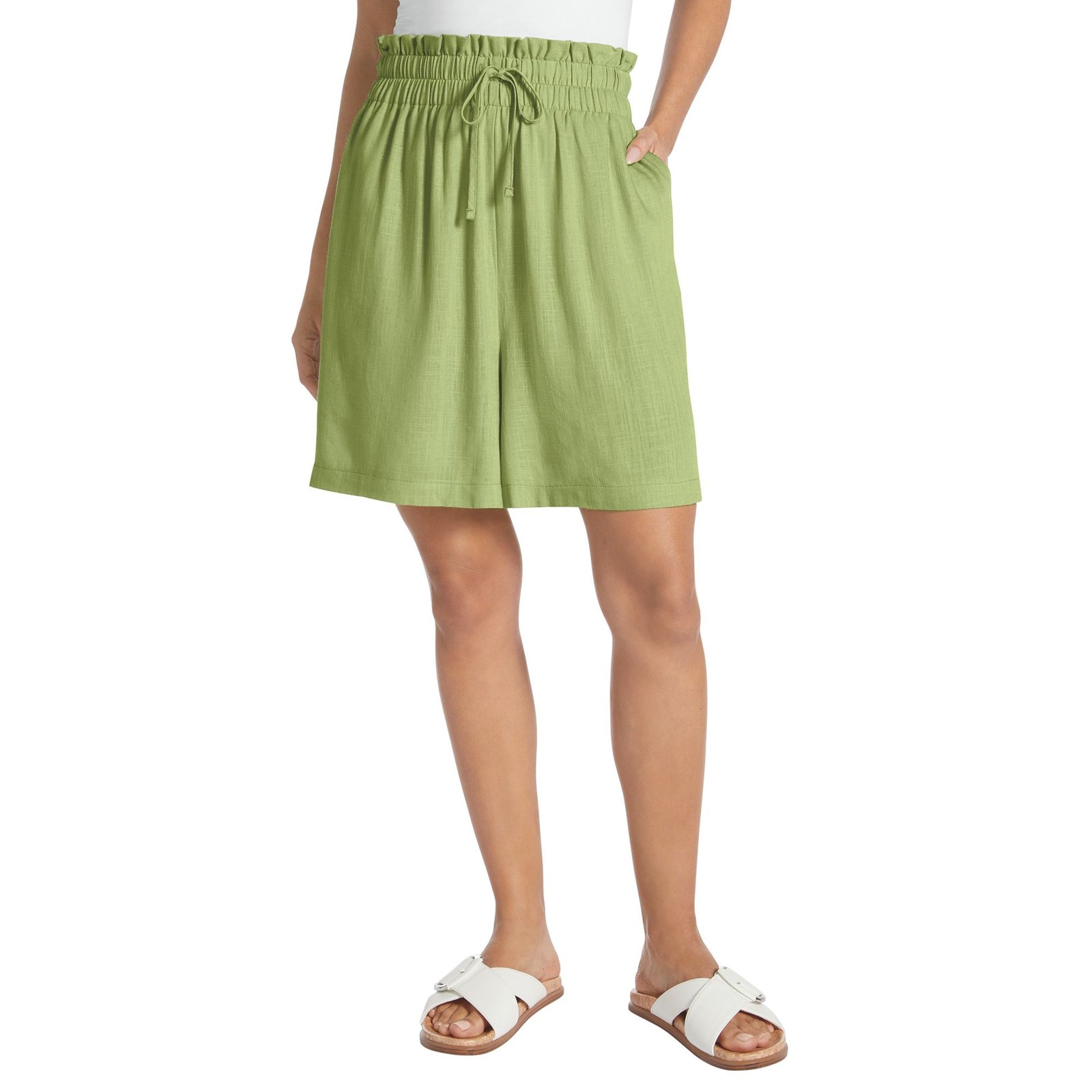 Masseys Paper Bag Waist Linen Blend Short Gold Shorts X Masseys Paper Bag Waist Linen Blend Short Gold Shorts X
