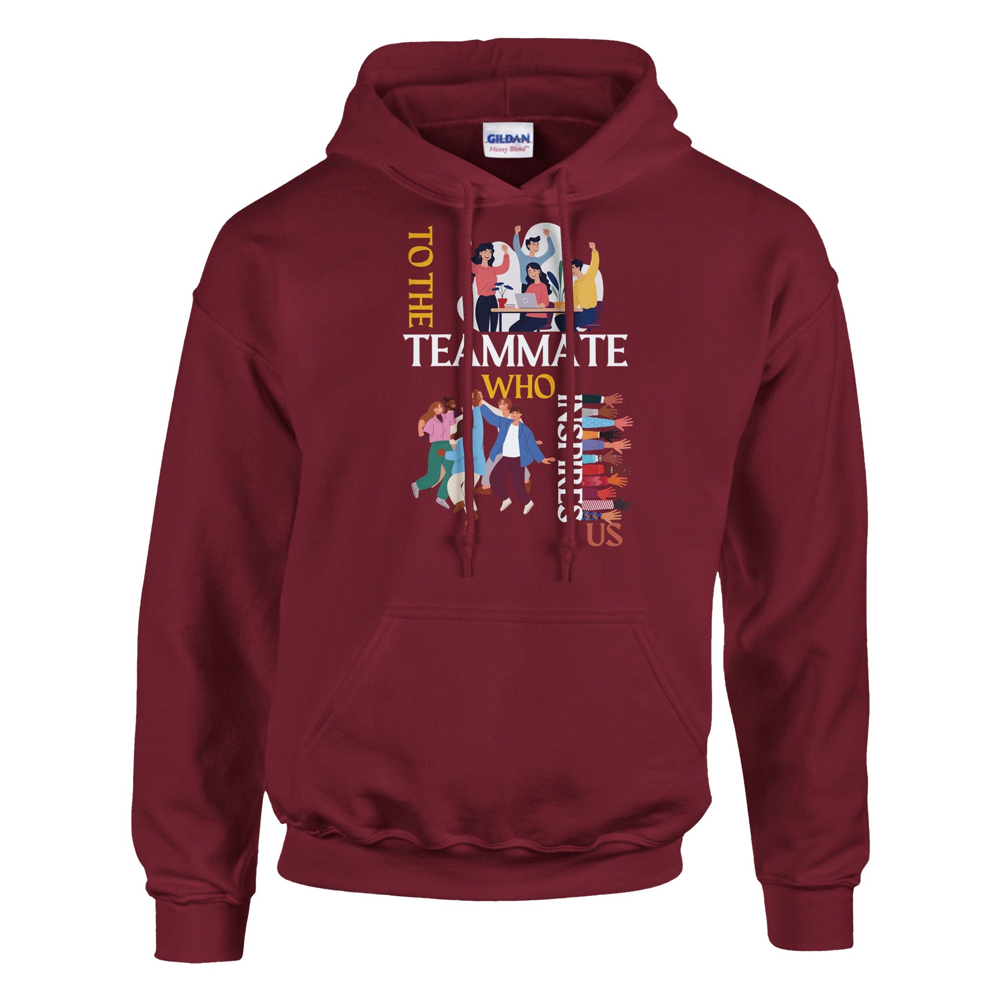 Inspire the Team – Unisex Pullover Hoodie by Gildan® Inspire the Team – Unisex Pullover Hoodie by Gildan®