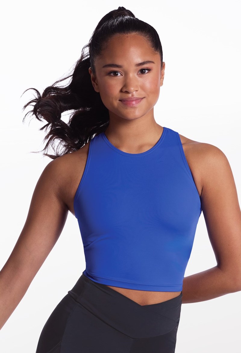 Cropped Racerback Tank – Cobalt – Medium Child – Dance Top Cropped Racerback Tank – Cobalt – Medium Child – Dance Top