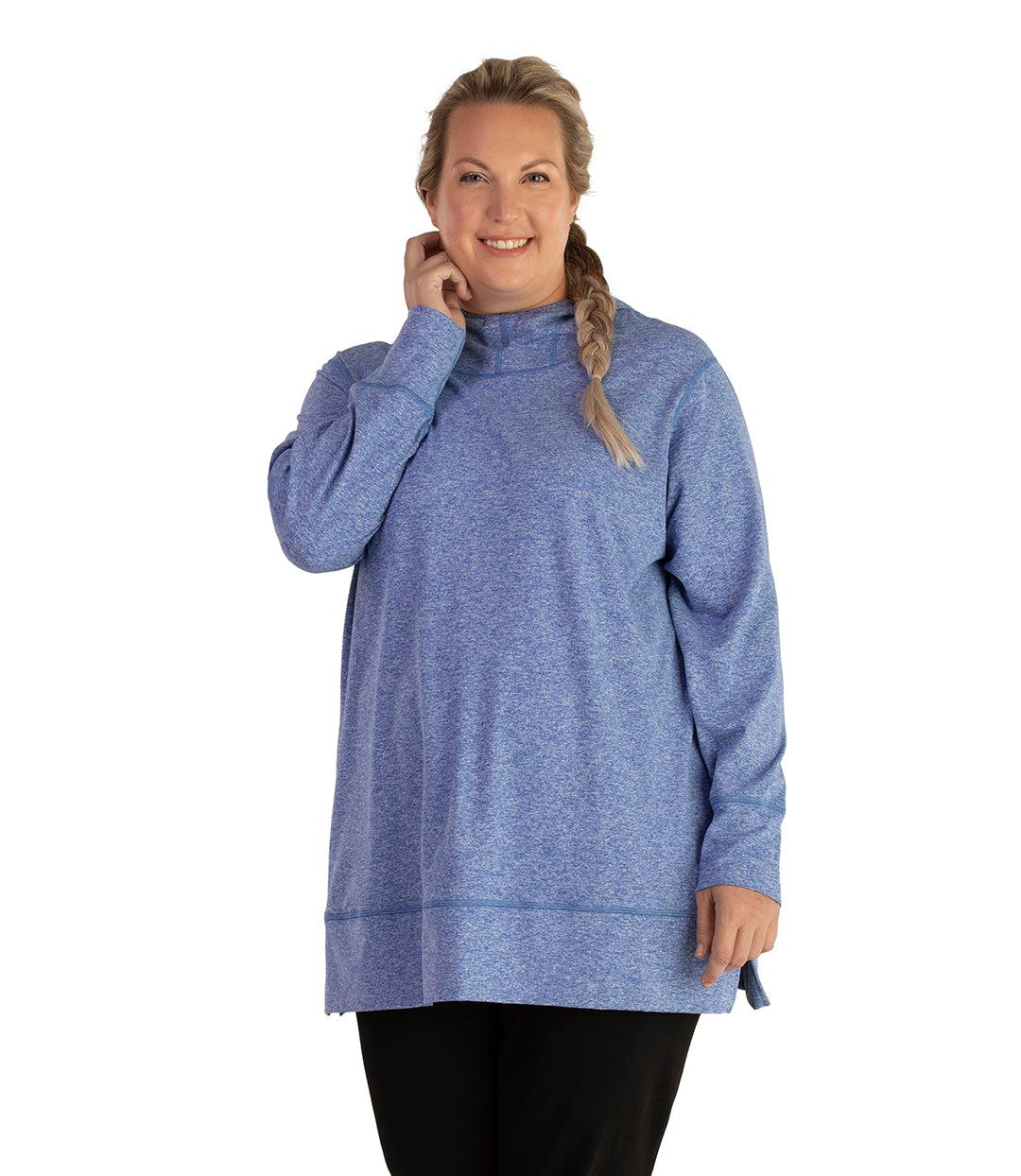 SoftWik Long Sleeve Hoodie, X HEATHER ROYAL SoftWik Long Sleeve Hoodie, X HEATHER ROYAL