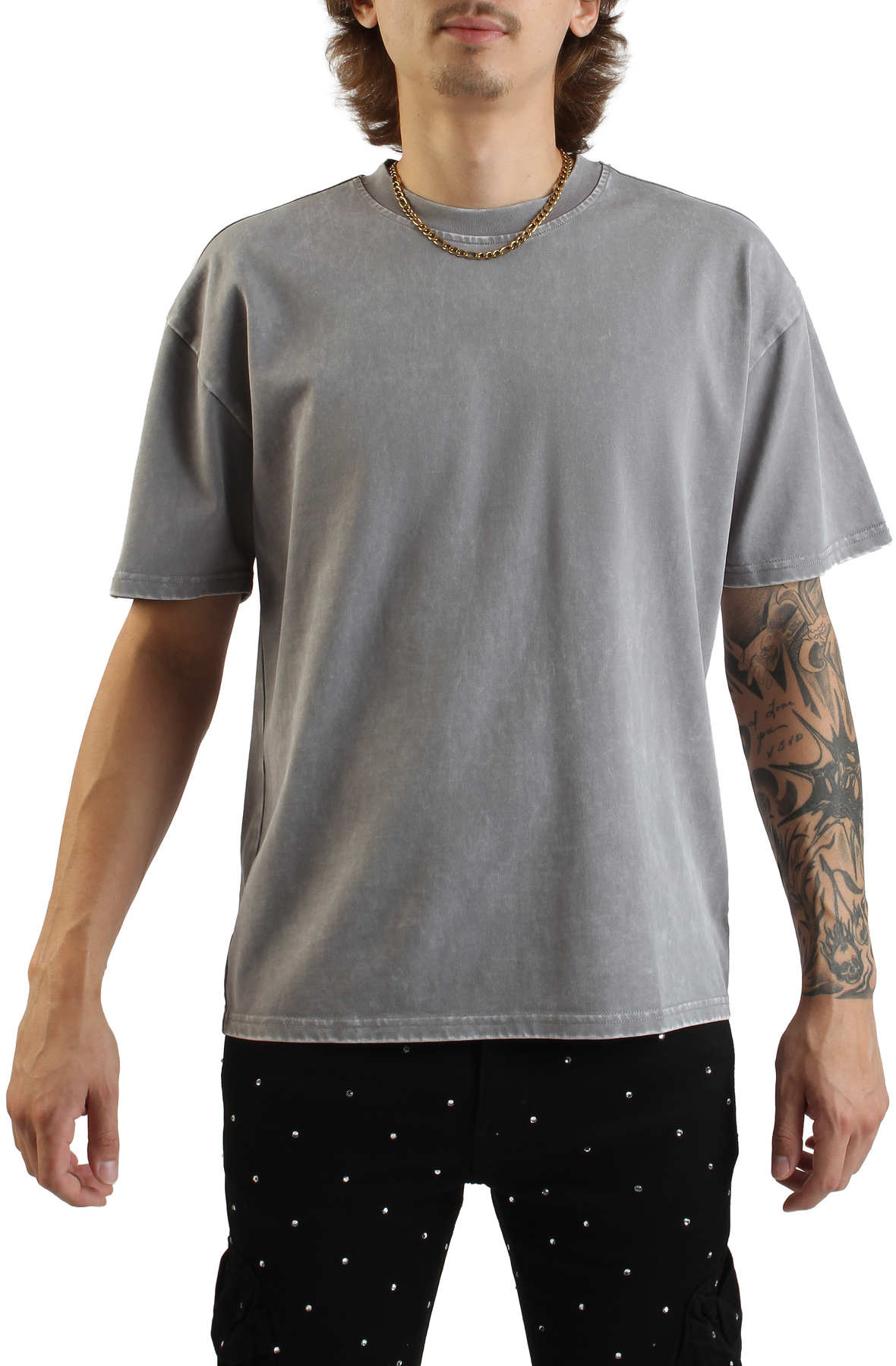 Men Hunchback V Shirt Dark Grey shirts L Dark Grey