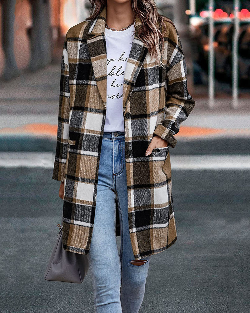 Zeagoo Casual Plaid Long Sleeve Flannel Coat Button Down Fall Jacket Shacket – Khaki S Zeagoo Casual Plaid Long Sleeve Flannel Coat Button Down Fall Jacket Shacket – Khaki S