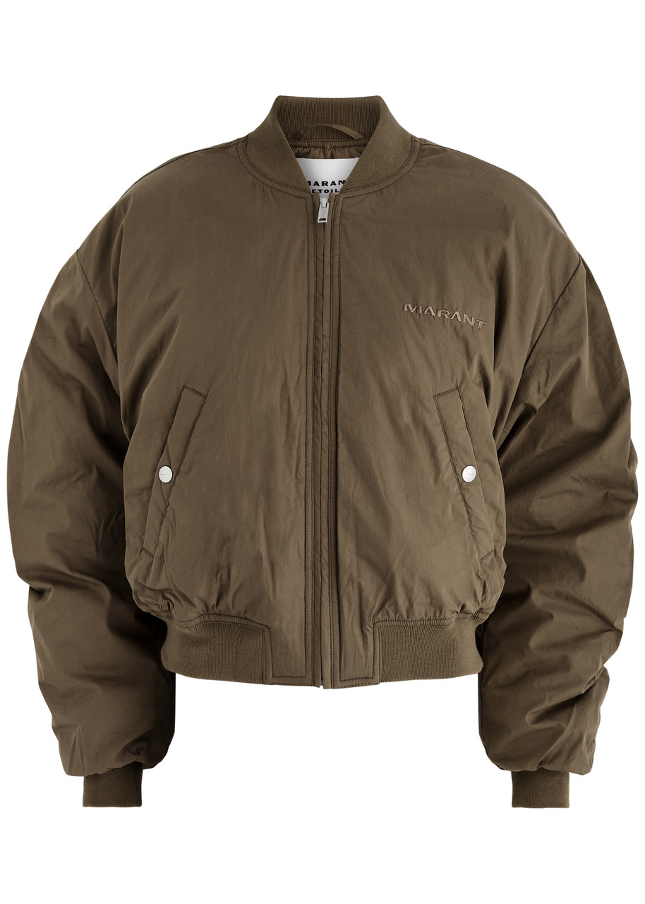 Isabel Marant toile Bessime Cotton-blend Bomber Jacket – Khaki – L Isabel Marant toile Bessime Cotton-blend Bomber Jacket – Khaki – L
