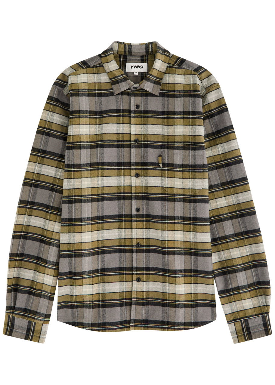 Ymc Curtis Checked Cotton Shirt – Green Ymc Curtis Checked Cotton Shirt – Green