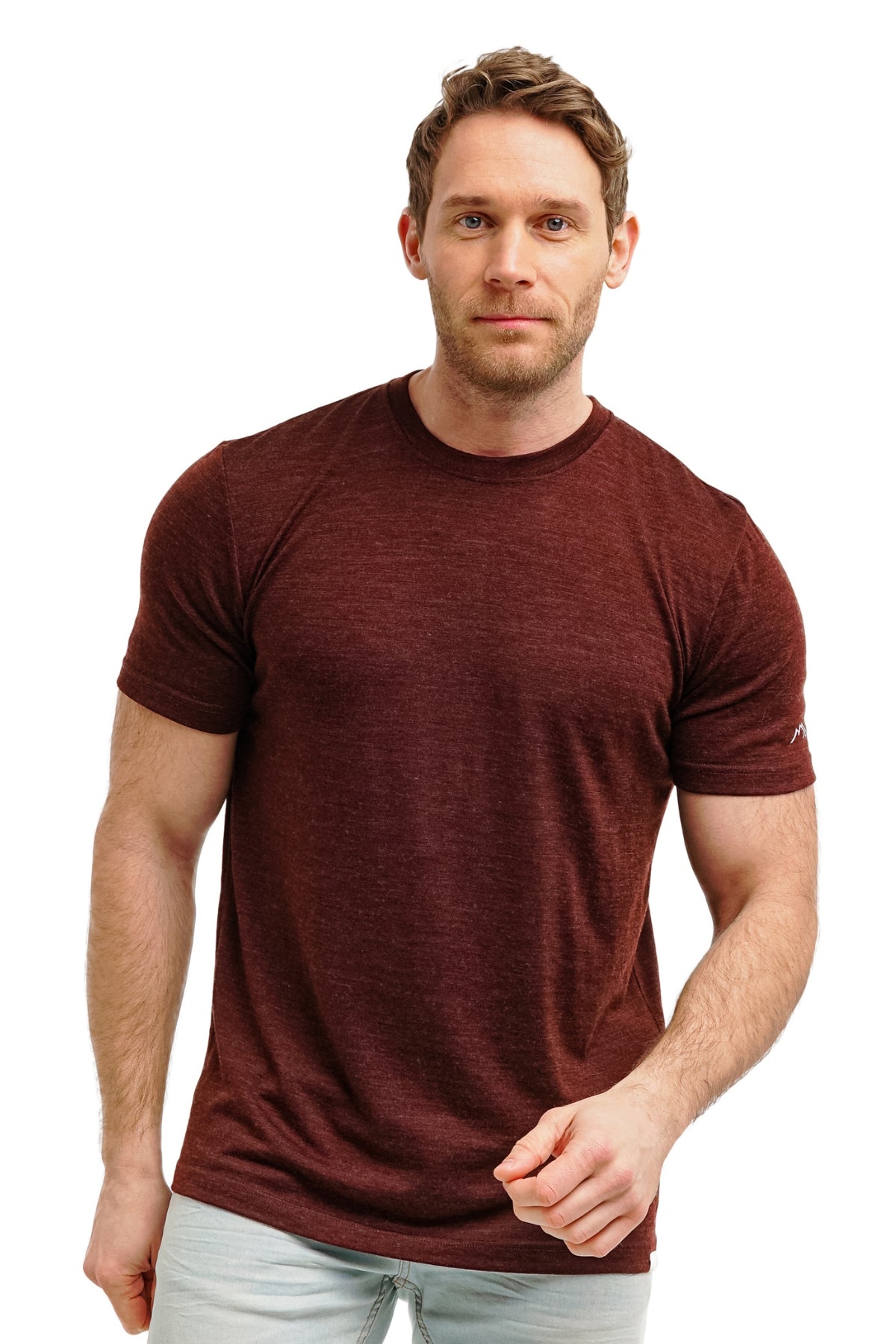 Men’s Merino shirt Bordo Wine Melange +socks Men’s Merino shirt Bordo Wine Melange +socks