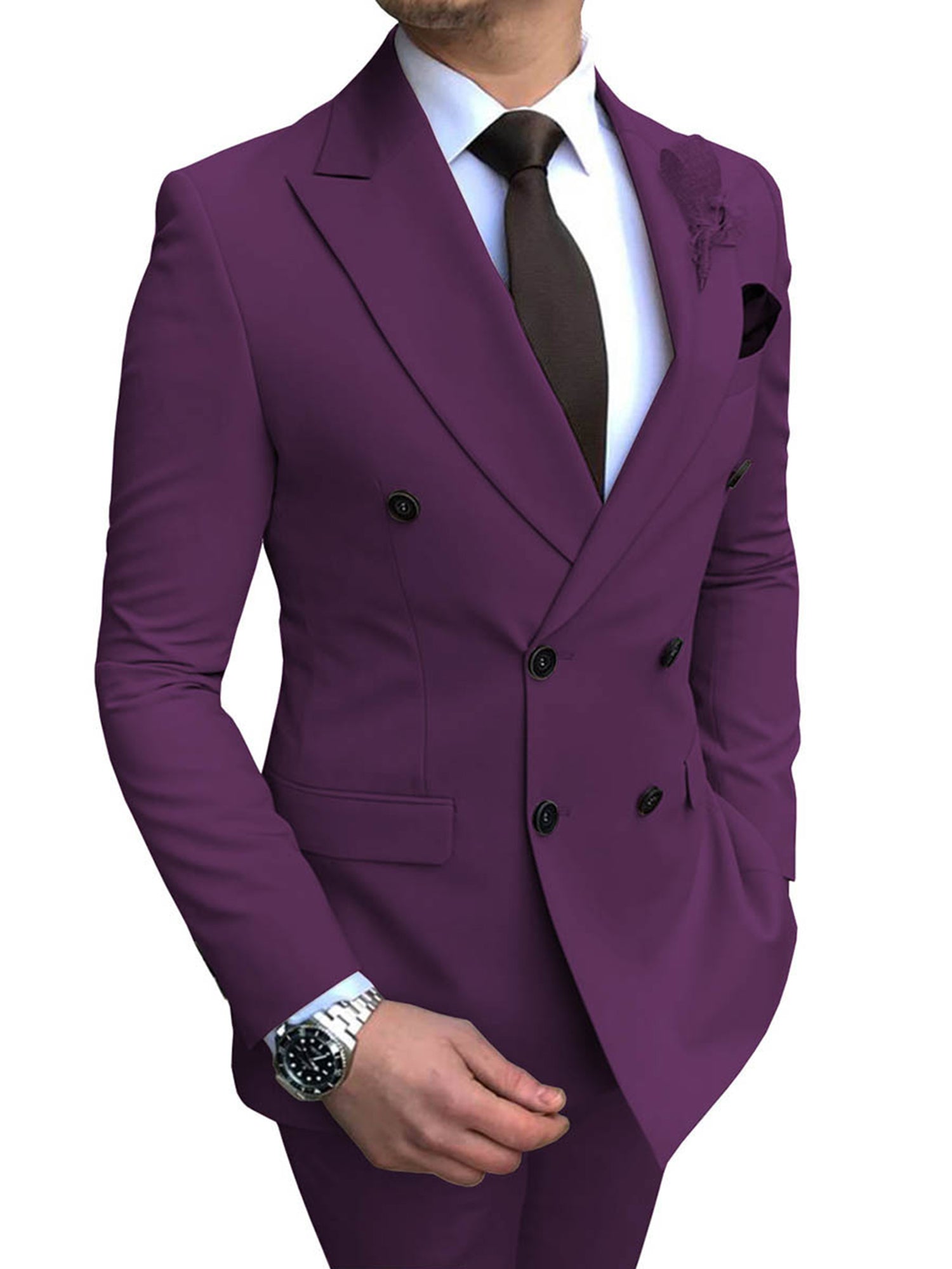 Mens Slim Fit Suit Tuxedo -Piece Suits Mens Slim Fit Suit Tuxedo -Piece Suits