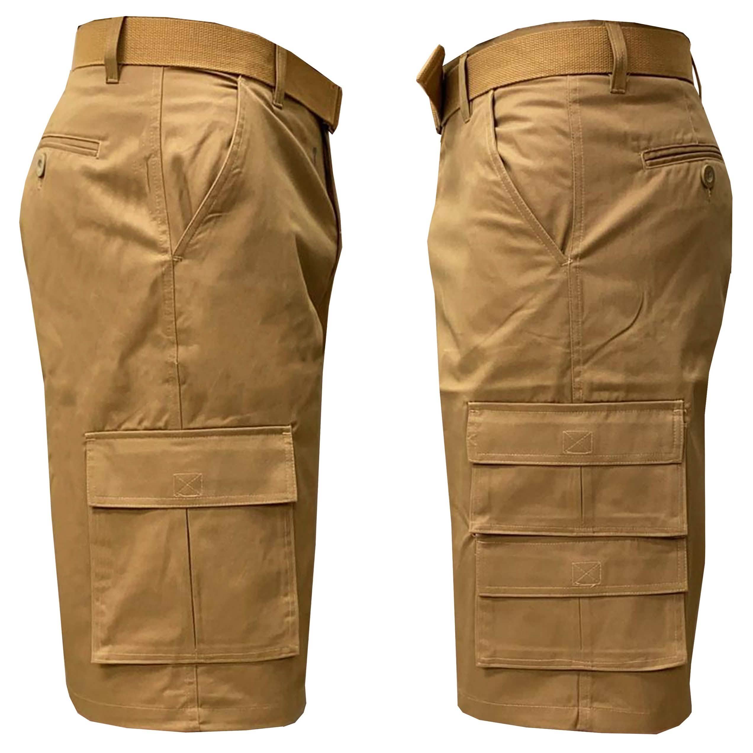 -Pack: Men’s ” Fitted Belted -Pocket Cargo Shorts – TimberTimber -Pack: Men’s ” Fitted Belted -Pocket Cargo Shorts – TimberTimber