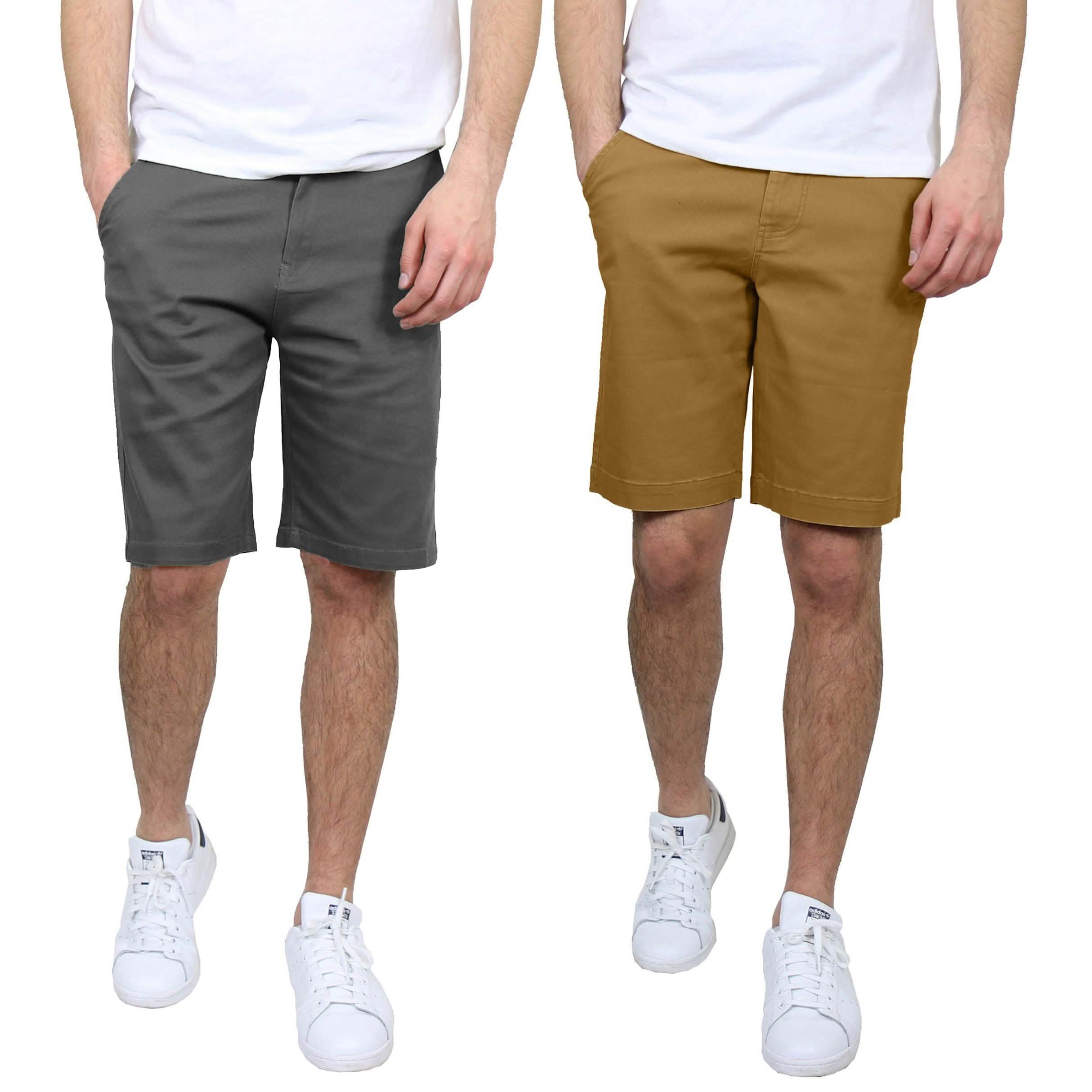 -Pack: Men’s -Pocket Flat-Front Slim-Fit Stretch Chino Shorts – GrayTimber -Pack: Men’s -Pocket Flat-Front Slim-Fit Stretch Chino Shorts – GrayTimber