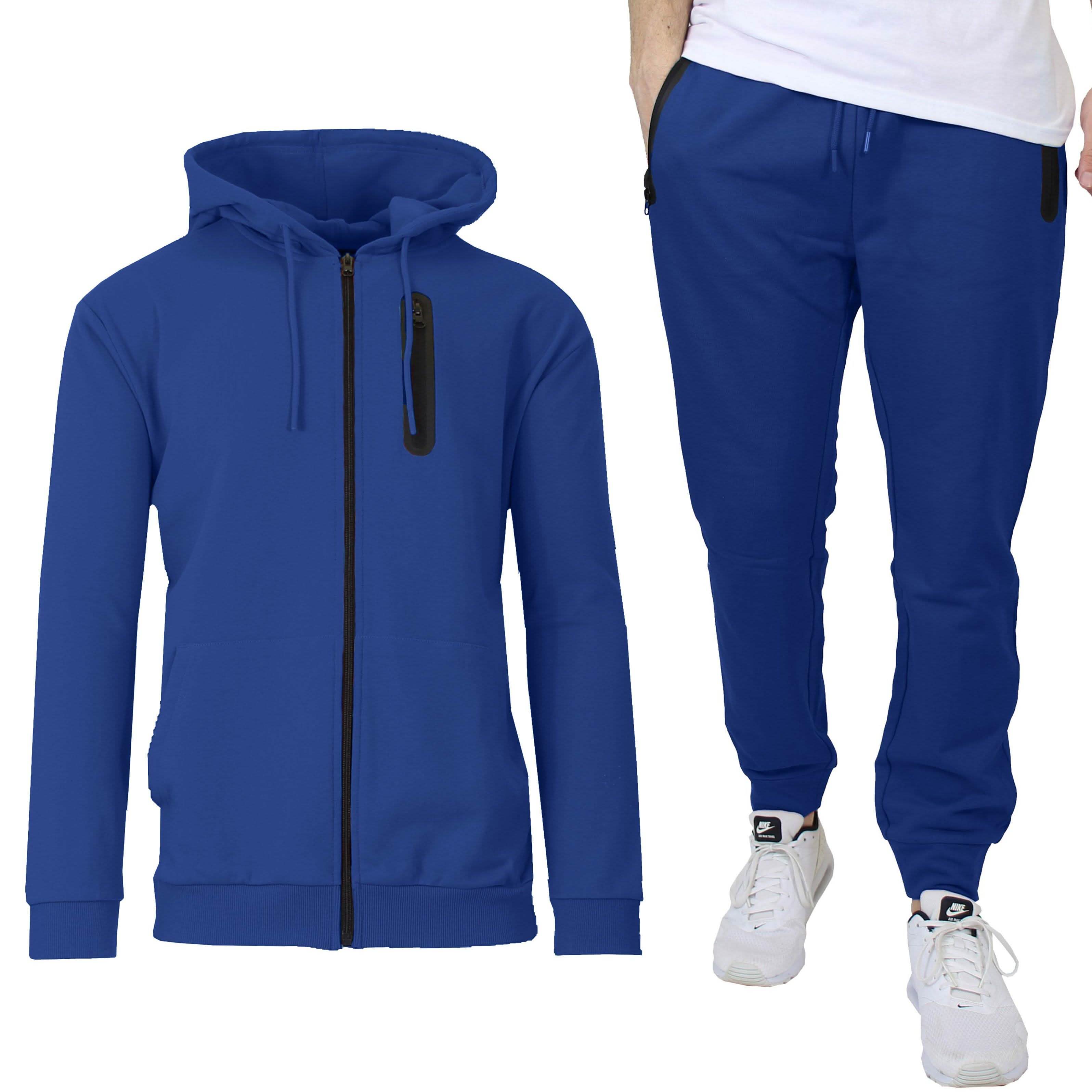 -Piece Set: Men’s Slim Fitting French Terry Hoodie & Jogger -Piece Set: Men’s Slim Fitting French Terry Hoodie & Jogger