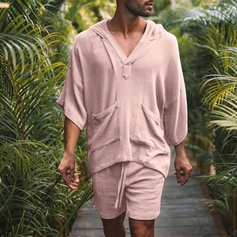 -Piece Set: Men’s Tracksuit Tennis Shirt Shorts and T Shirt Set Set Solid Color V Neck -Piece Set: Men’s Tracksuit Tennis Shirt Shorts and T Shirt Set Set Solid Color V Neck