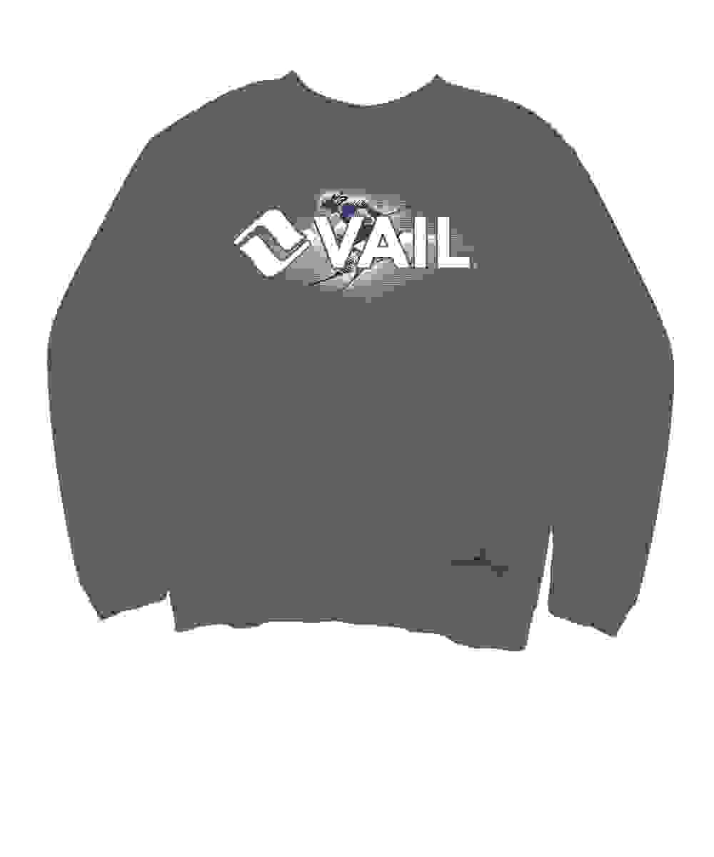 Crazy Shirts Men’s Vail Resort Skier – Crater Dyed Long Sleeve Sweatshirt Crazy Shirts Men’s Vail Resort Skier – Crater Dyed Long Sleeve Sweatshirt