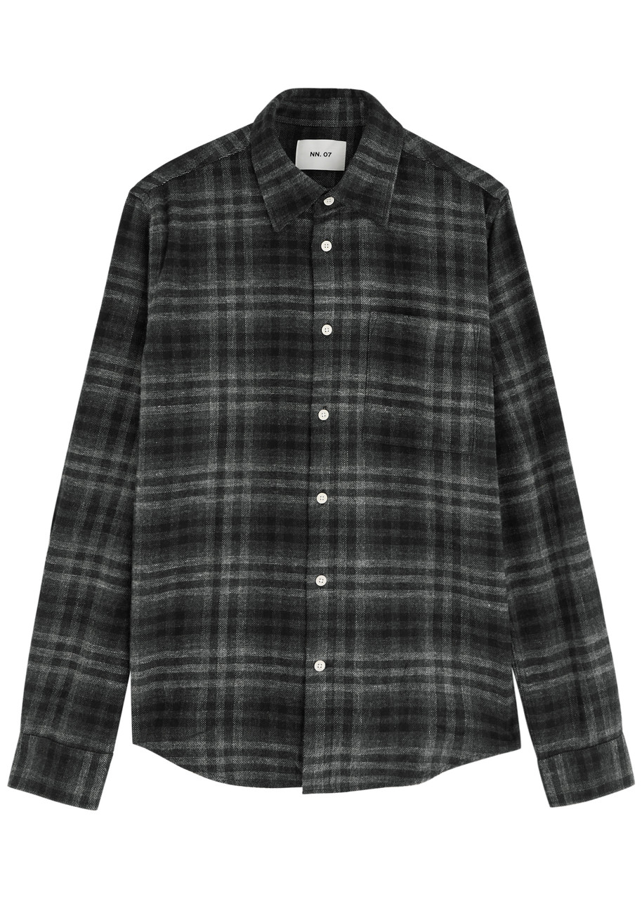 NN Arne Checked Flannel Shirt – Grey NN Arne Checked Flannel Shirt – Grey