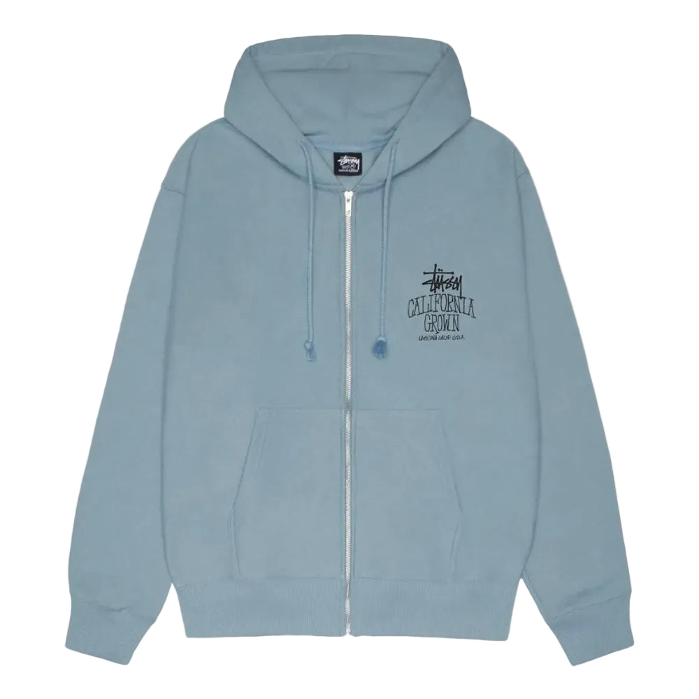 Stussy Cali Grown Zip Hoodie Slate Stussy Cali Grown Zip Hoodie Slate