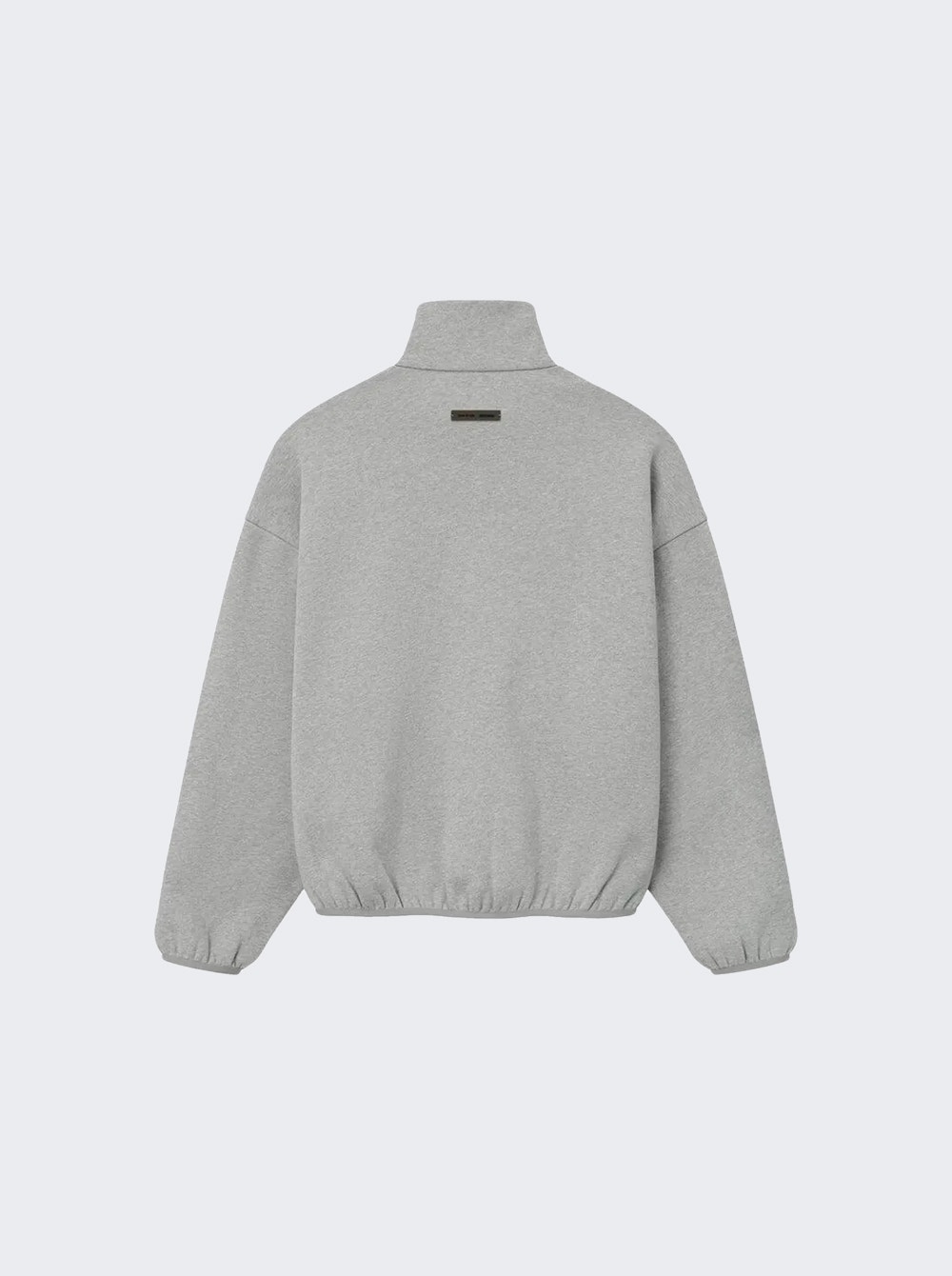 Modern Fit Fleece Track Jacket Concrete Heather And Black Modern Fit Fleece Track Jacket Concrete Heather And Black