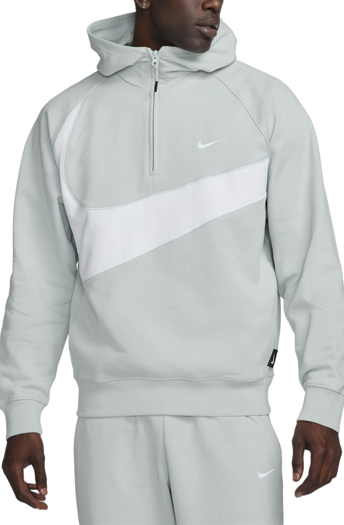 Men Swoosh -Zip Fleece Hoodie Light SilverWhiteWhite Sweatshirts M Light SilverWhiteWhite Men Swoosh -Zip Fleece Hoodie Light SilverWhiteWhite Sweatshirts M Light SilverWhiteWhite