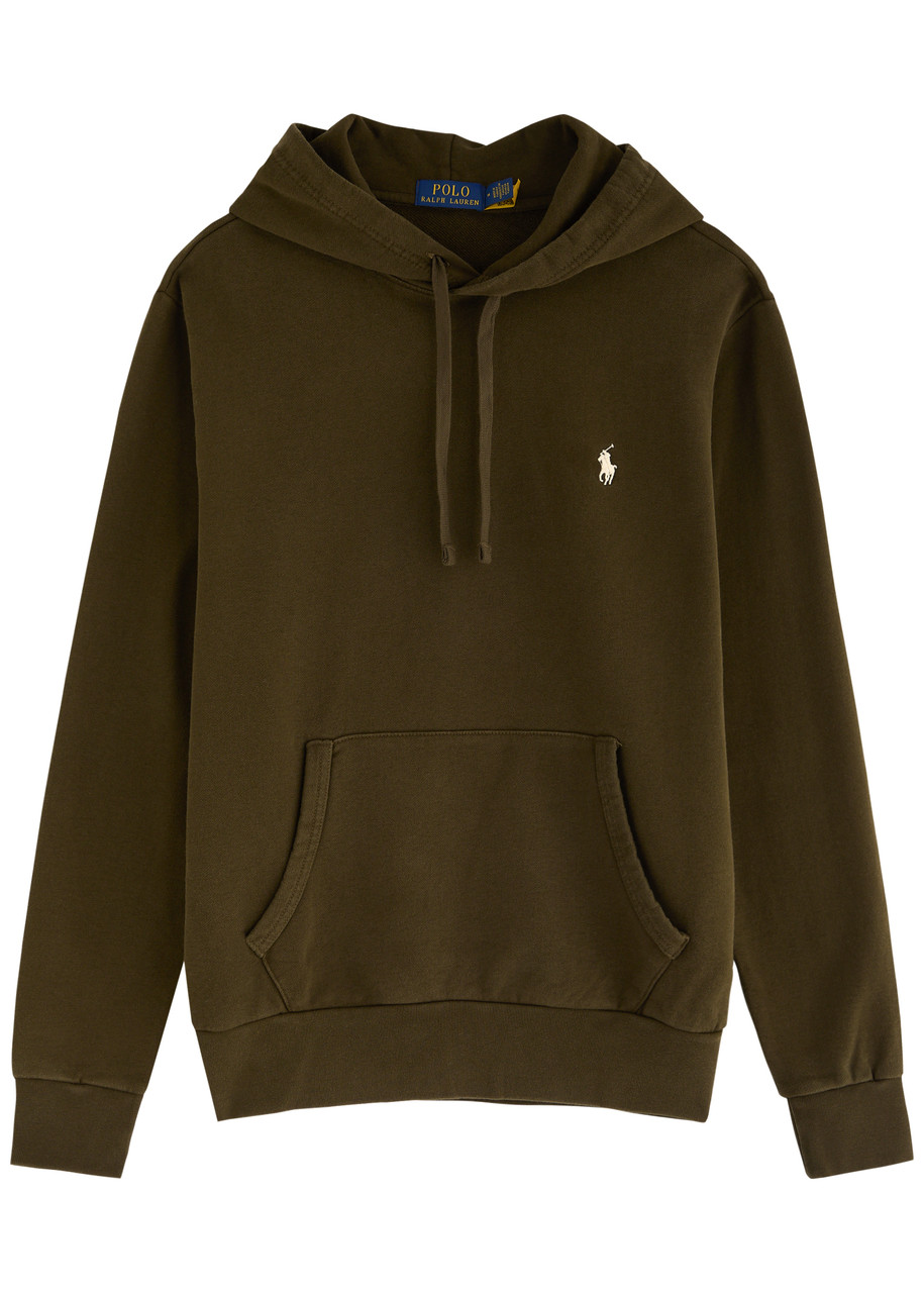Polo Ralph Lauren Logo Hooded Cotton Sweatshirt – Green Polo Ralph Lauren Logo Hooded Cotton Sweatshirt – Green