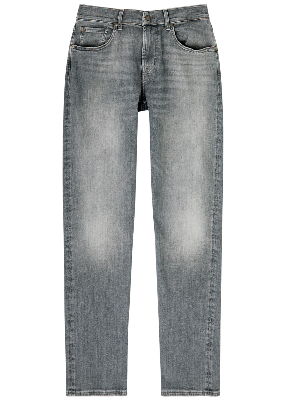For All Mankind Slimmy Tapered Luxe Performance Jeans – Grey – W For All Mankind Slimmy Tapered Luxe Performance Jeans – Grey – W