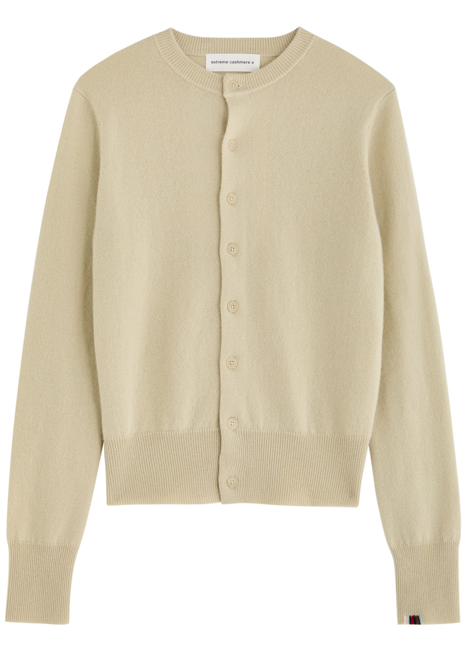 Extreme Cashmere N Little Cashmere Cardigan – Beige Extreme Cashmere N Little Cashmere Cardigan – Beige