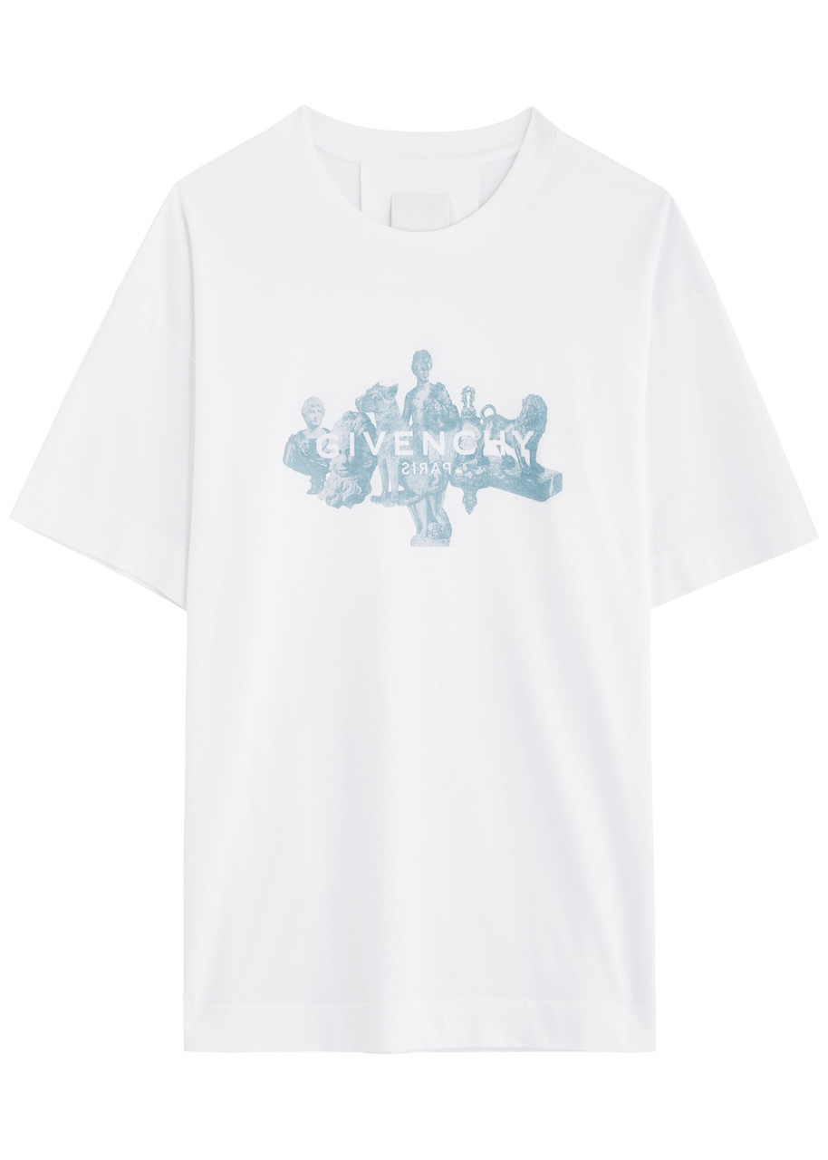 Givenchy Logo Printed Cotton shirt – White Givenchy Logo Printed Cotton shirt – White