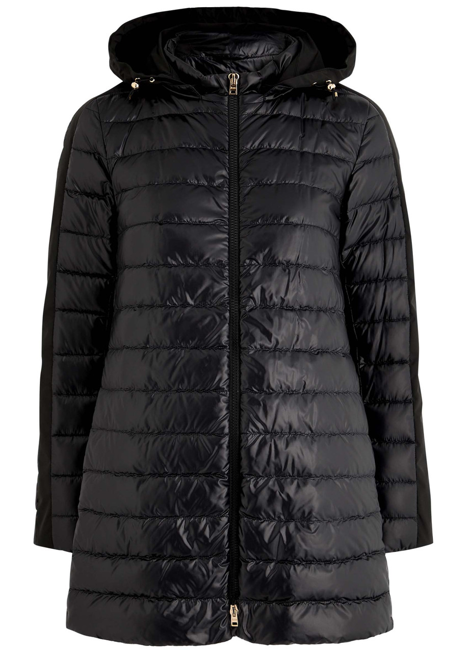 Herno Hooded Quilted Shell Jacket – Black – Herno Hooded Quilted Shell Jacket – Black –