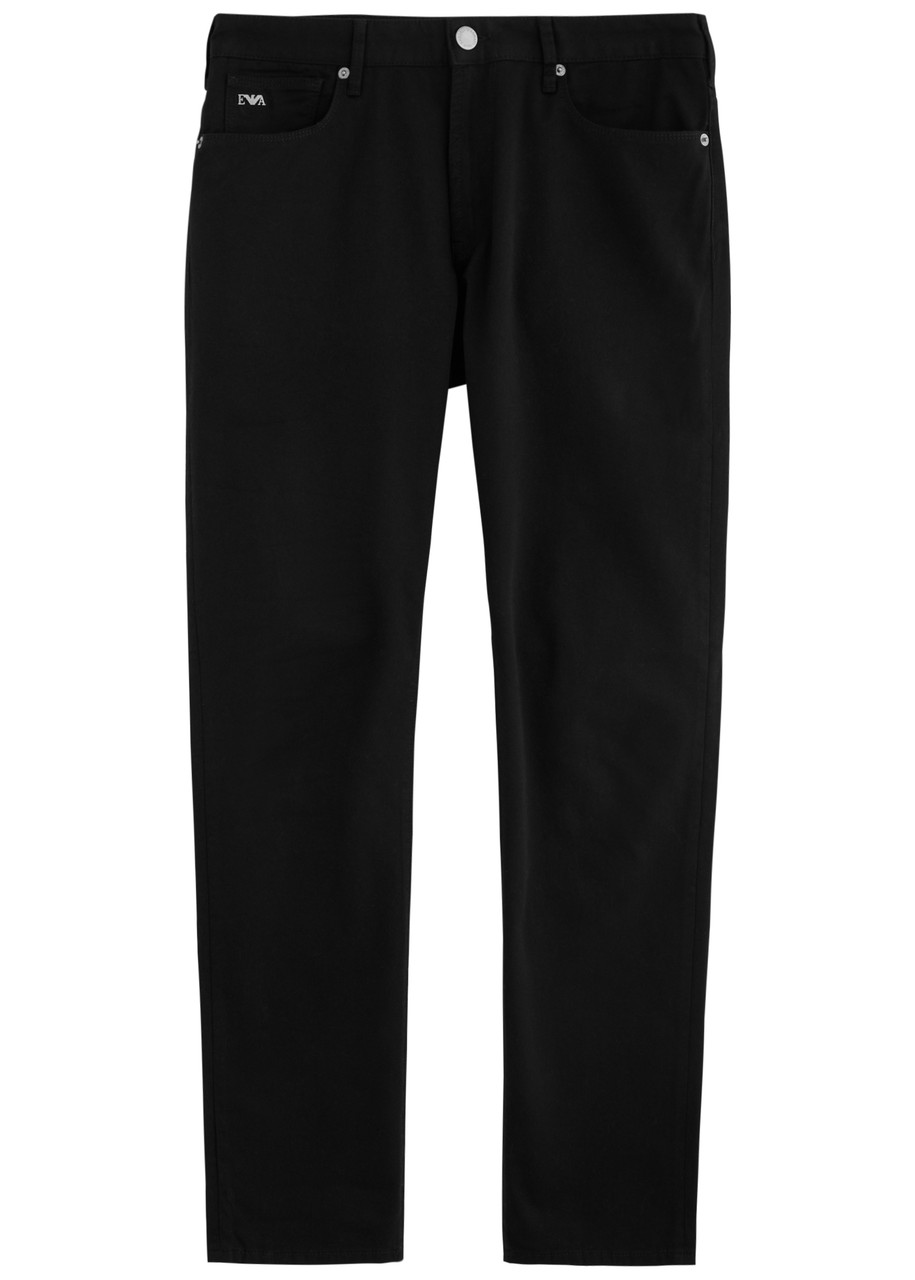 Emporio Armani Slim-leg Jeans – Black – W Emporio Armani Slim-leg Jeans – Black – W