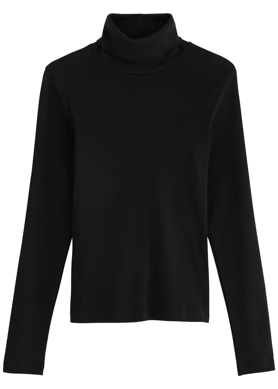 Flore Flore Dinah Turtleneck Cotton top – Black – M M Flore Flore Dinah Turtleneck Cotton top – Black – M M