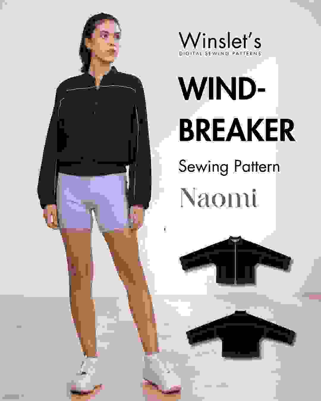 Windbreaker Sewing Pattern ‘Naomi’ Windbreaker Sewing Pattern ‘Naomi’