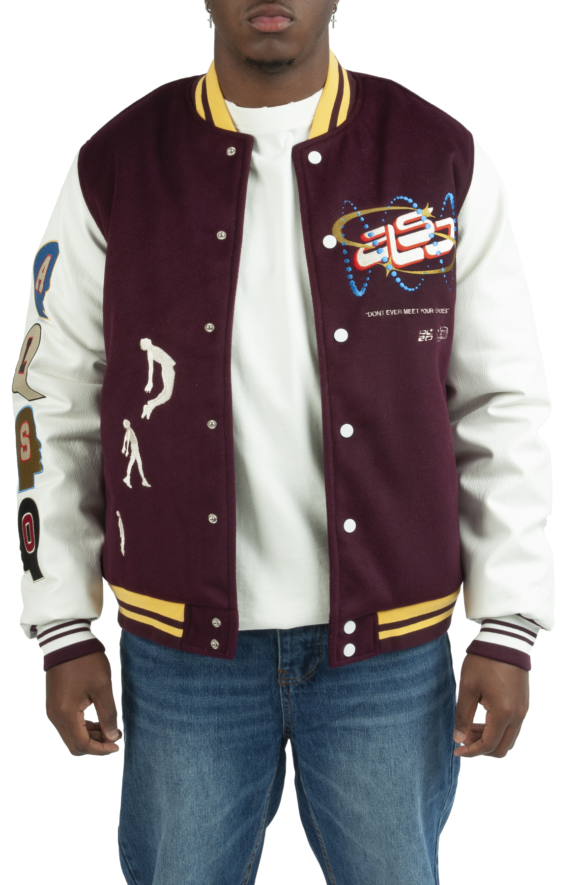 Men Heroes Varsity Jacket Purple Jackets L Purple Men Heroes Varsity Jacket Purple Jackets L Purple