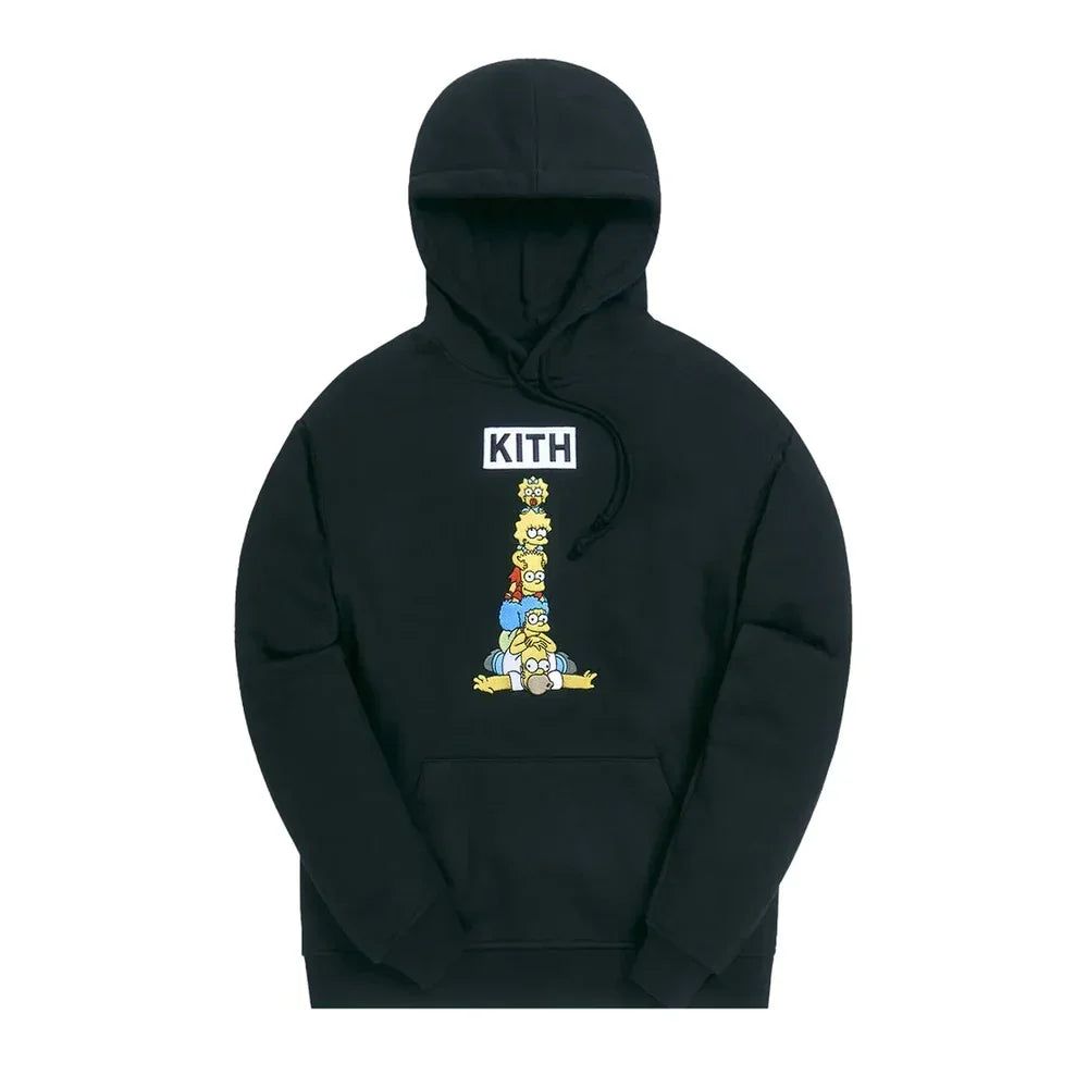 Kith For The Simpsons Family Stack Hoodie Black Kith For The Simpsons Family Stack Hoodie Black