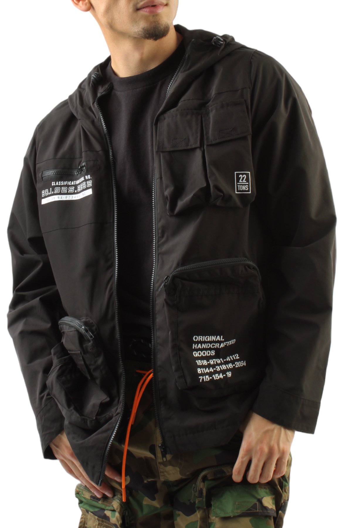 Men Cargo Parka Black Jackets Black Men Cargo Parka Black Jackets Black