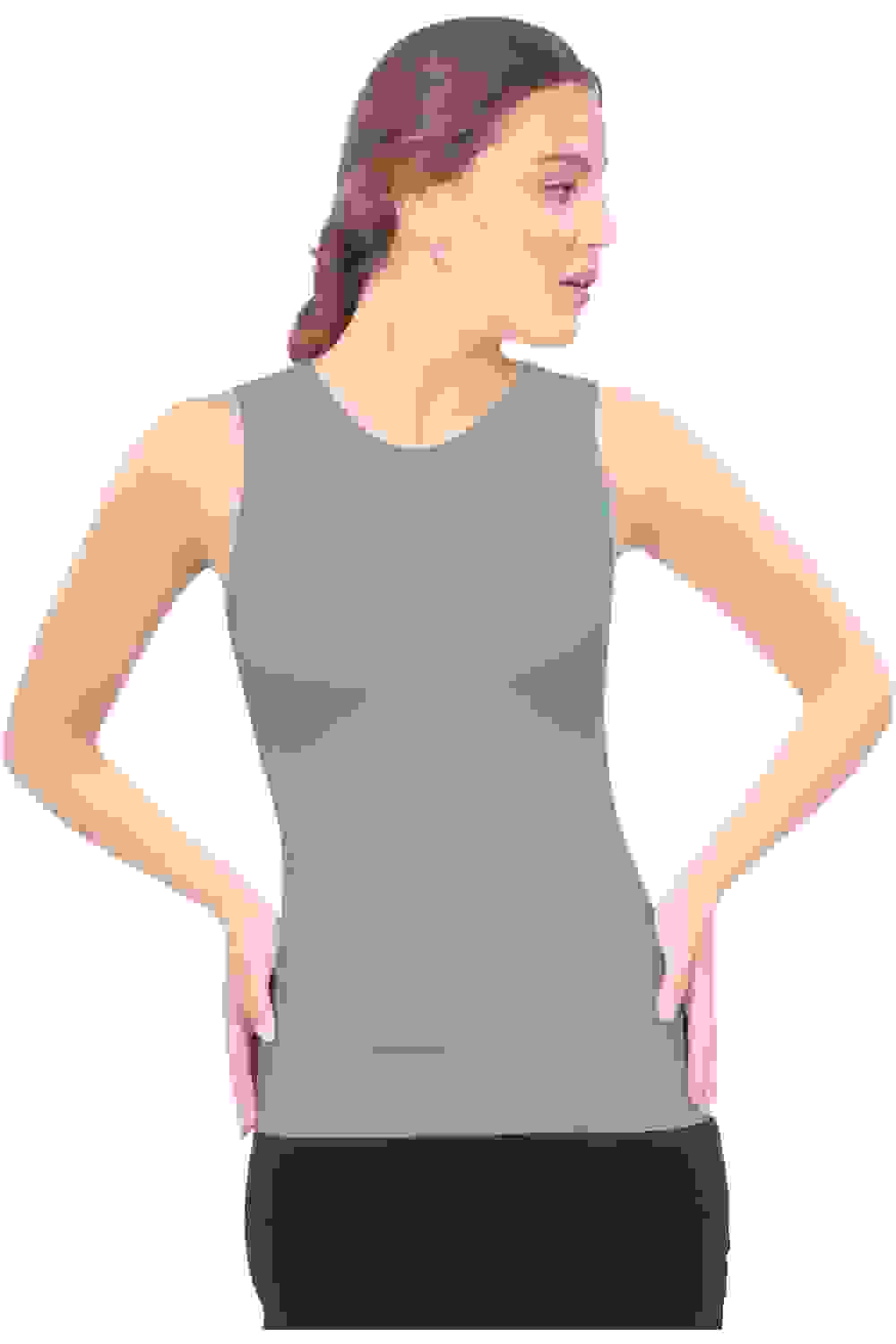 Premium Sleeveless Layering Tank Top with Full Shoulder Coverage – Dusty Blue Medium Premium Sleeveless Layering Tank Top with Full Shoulder Coverage – Dusty Blue Medium