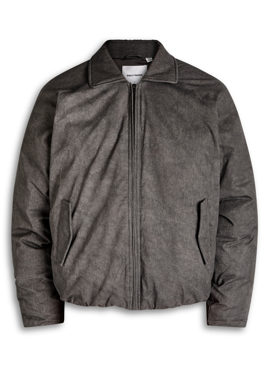 Daily Paper Bantoe Padded Cotton Bomber Jacket – Grey Daily Paper Bantoe Padded Cotton Bomber Jacket – Grey