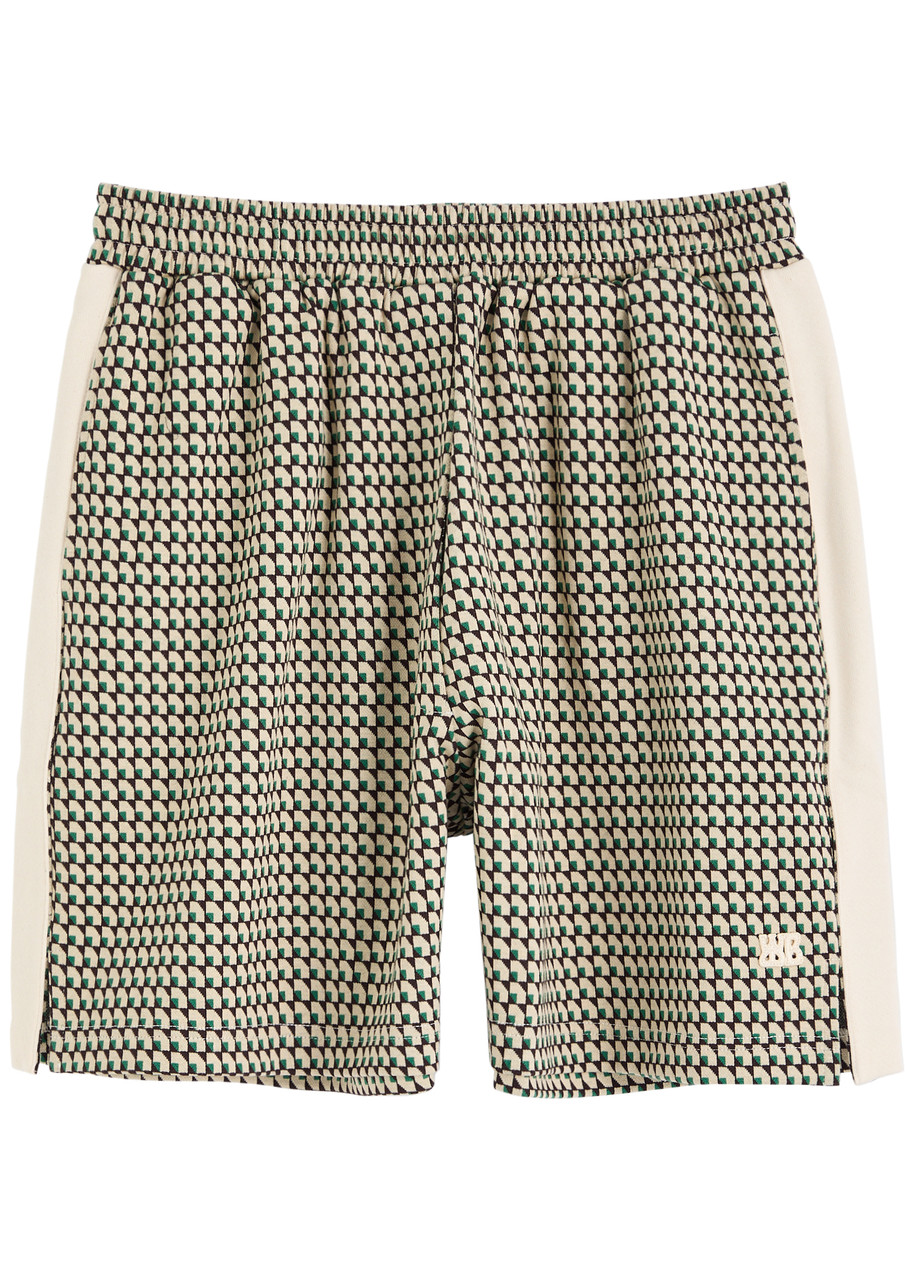 Wales Bonner Power Intarsia Cotton-blend Shorts – Beige