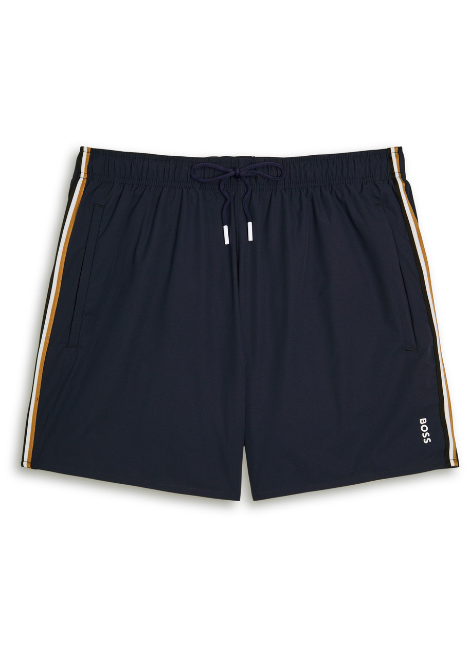 Boss Stripe Shell Swim Shorts – Navy Boss Stripe Shell Swim Shorts – Navy