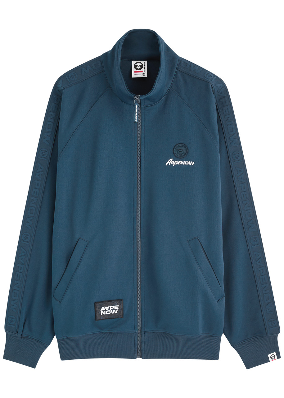 Aape Logo-jacquard Jersey Track Jacket – Blue Aape Logo-jacquard Jersey Track Jacket – Blue