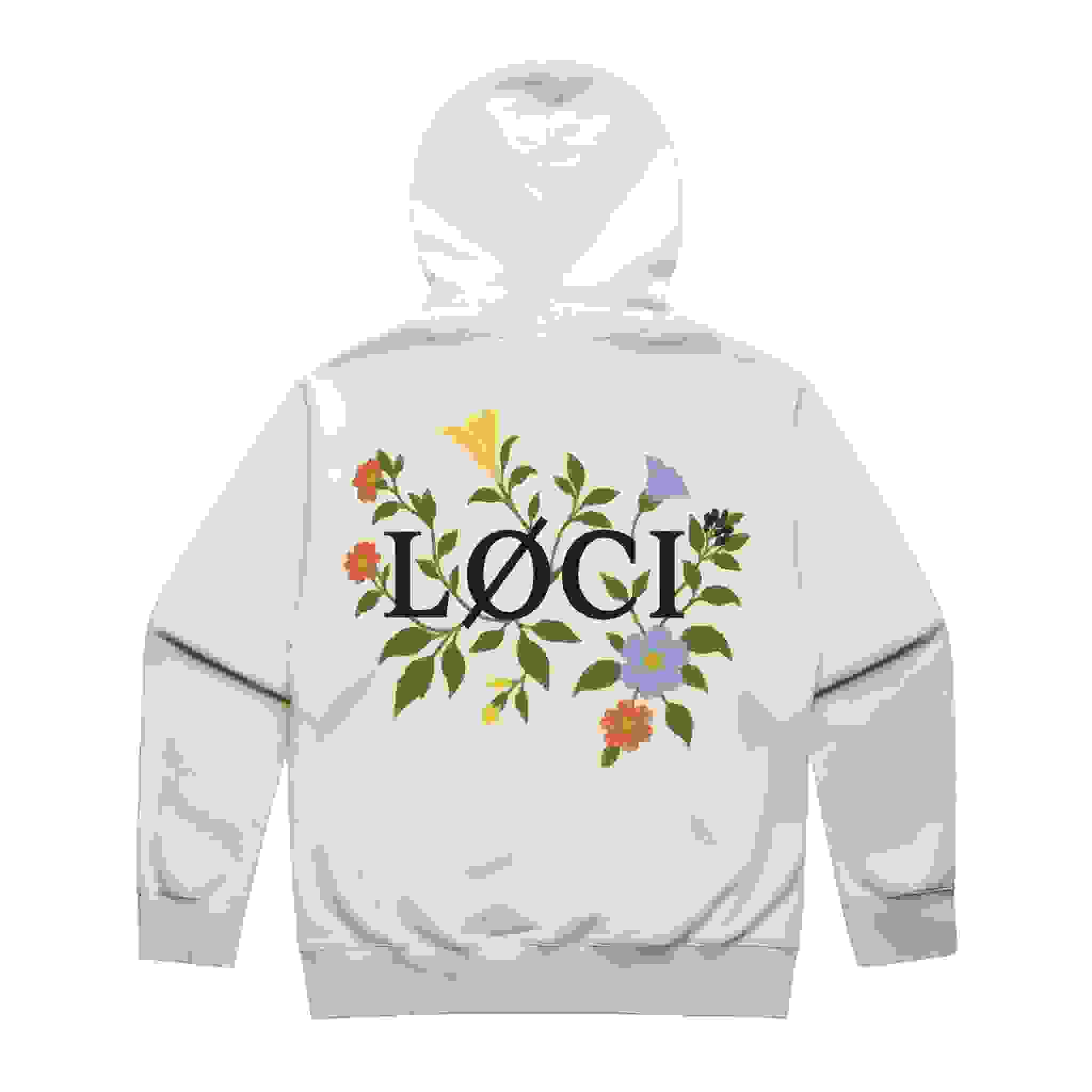 FLOWERS ZIP HOODIE – ECRU FLOWERS ZIP HOODIE – ECRU