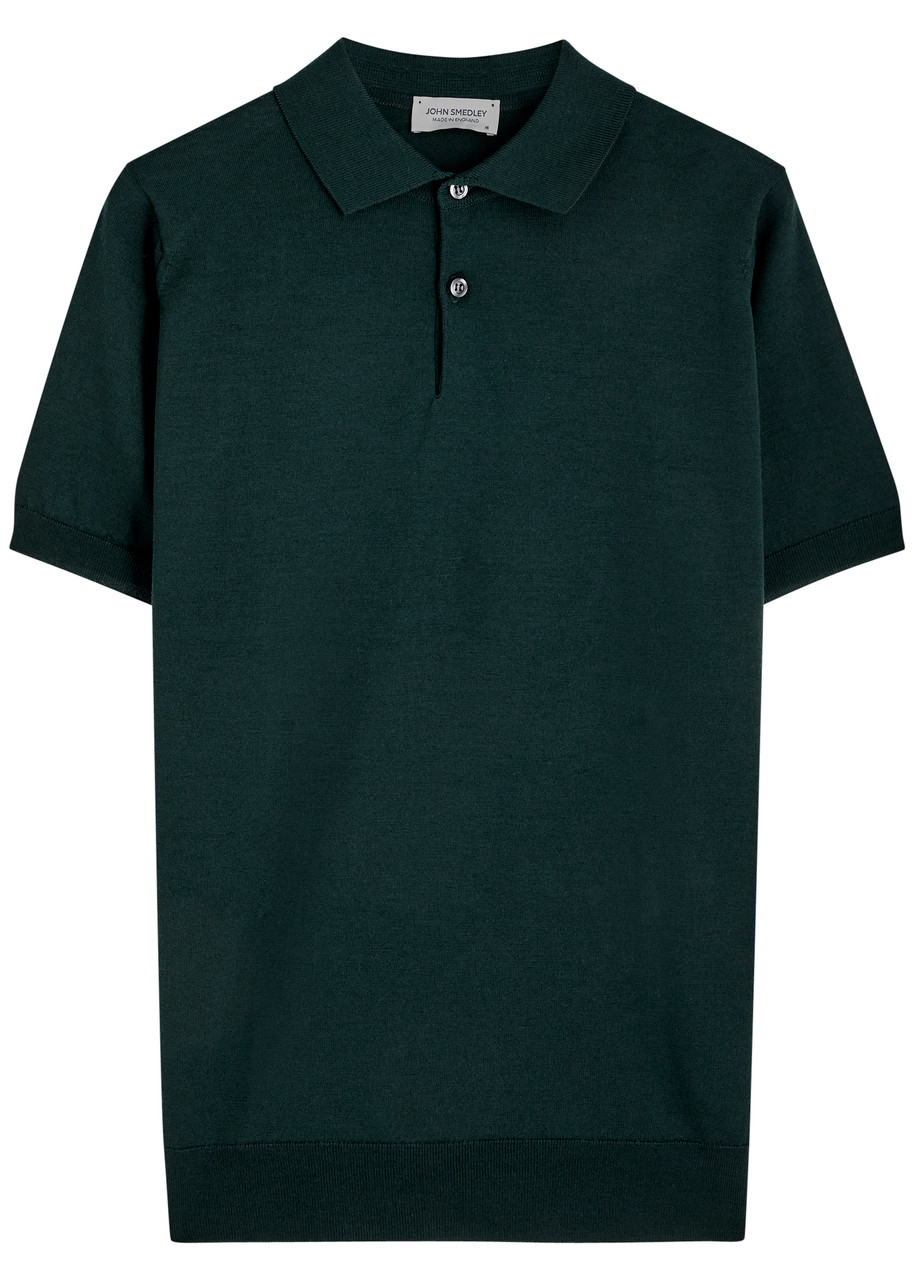 John Smedley Payton Wool Polo Shirt – Dark Green John Smedley Payton Wool Polo Shirt – Dark Green