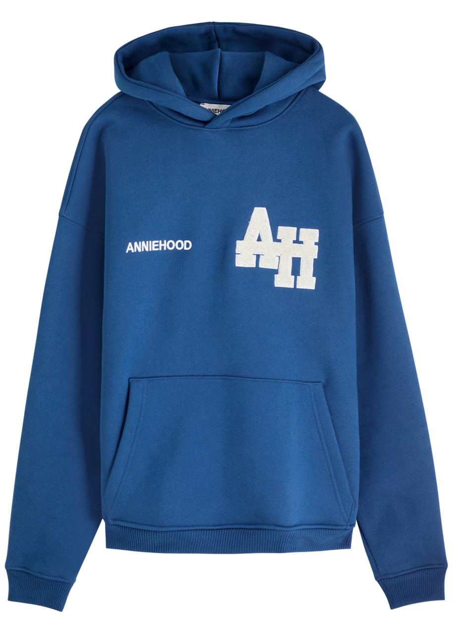 Annie Hood College Hooded Cotton Sweatshirt – Navy
