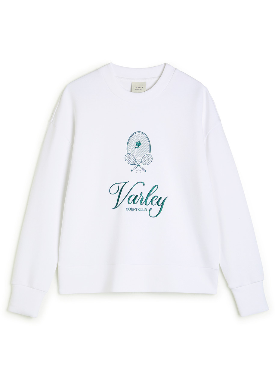 Varley Rasco Namesake Stretch-jersey Sweatshirt – White – M M